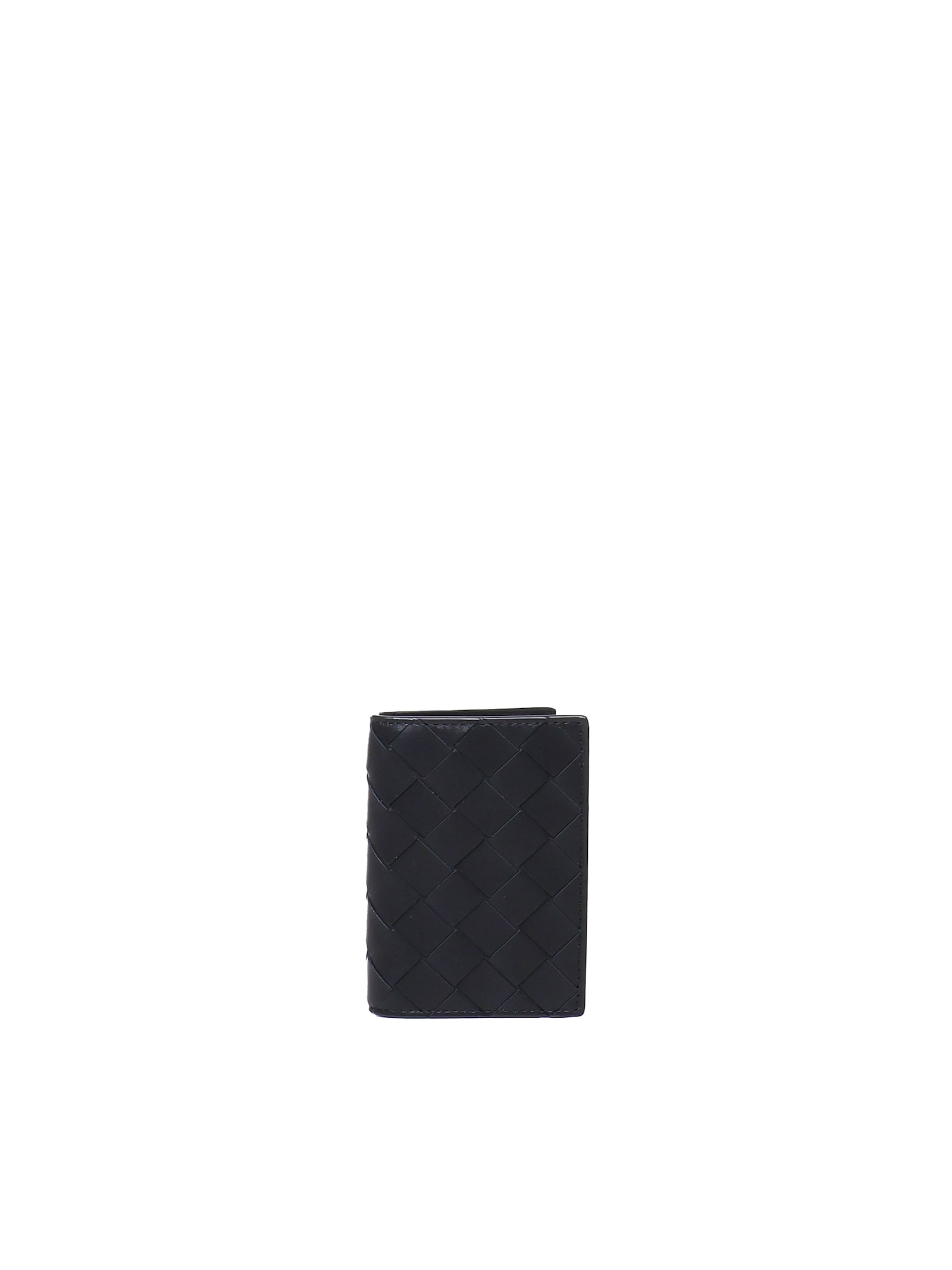 Shop Bottega Veneta Bifold Continental Cardholder In Black