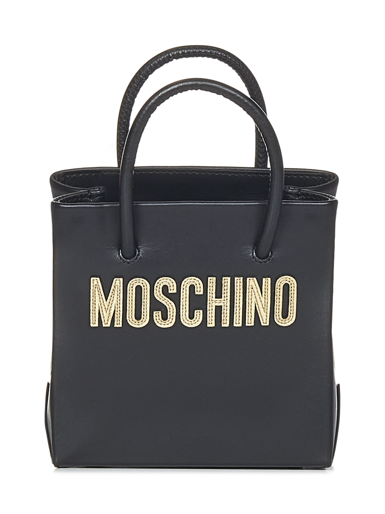 Shop Moschino Tote In Black