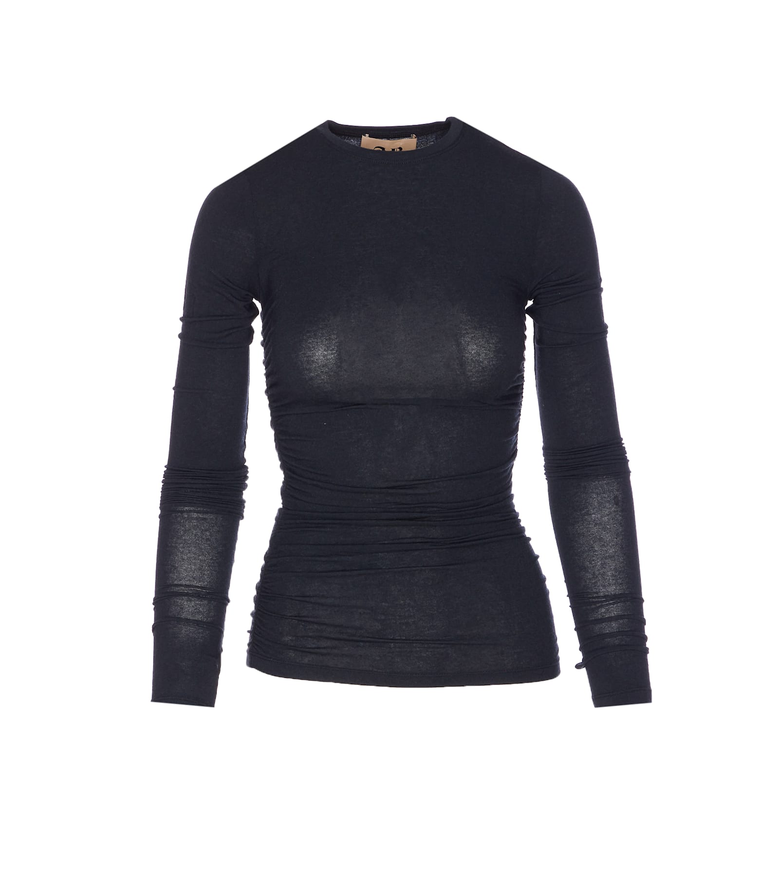 Aniye By Didy Ruched Long-sleeve Top In Black