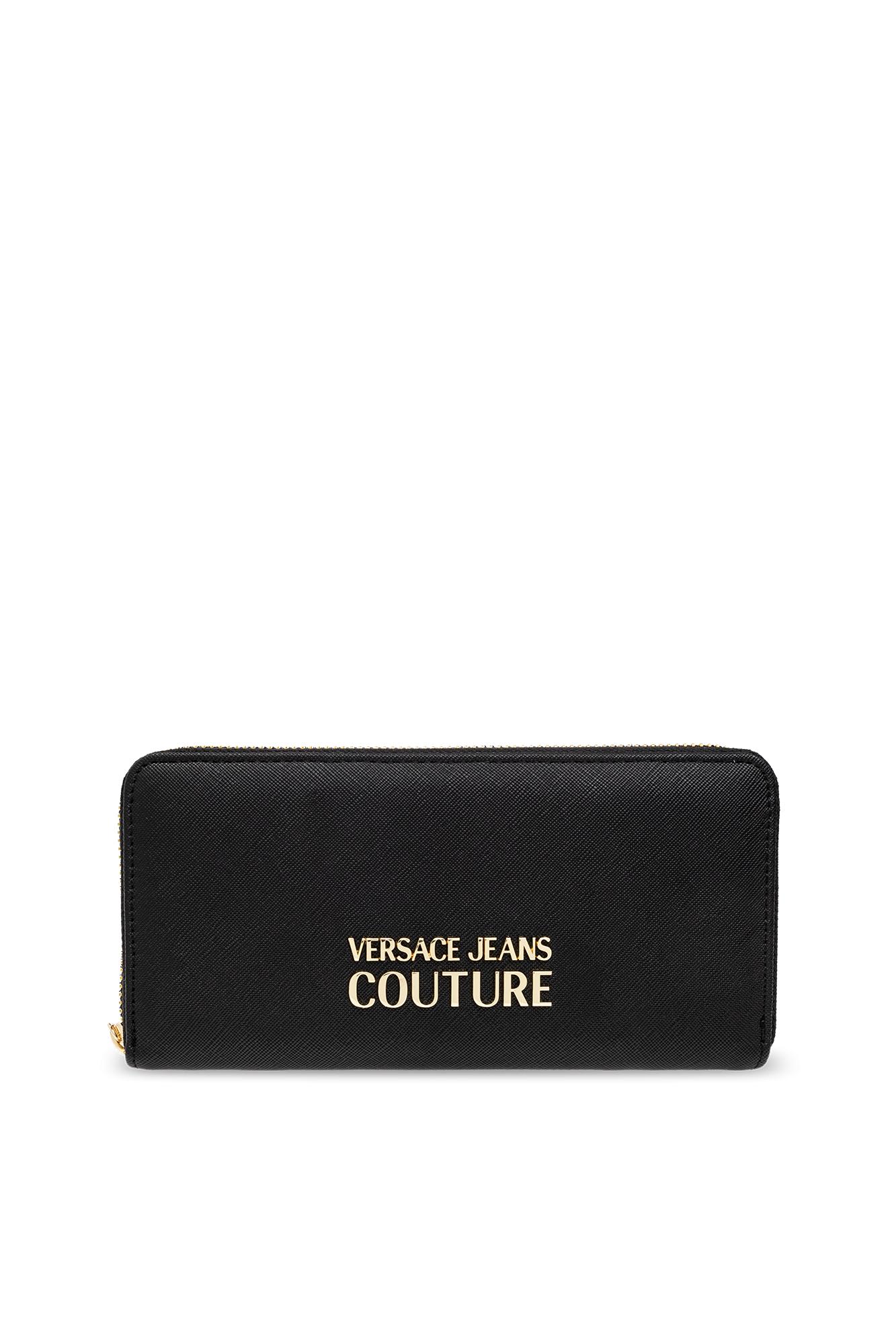 Versace Jeans Couture Wallet With Logo In Black