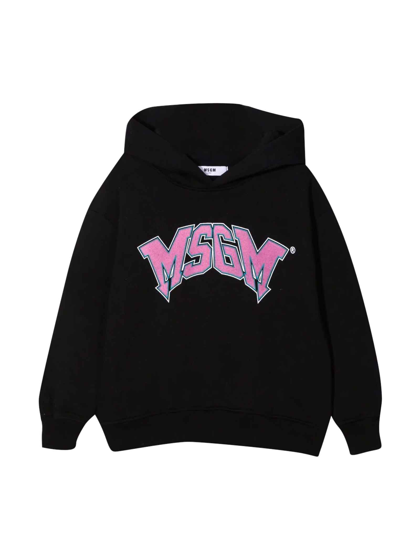 MSGM Black Sweatshirt Unisex