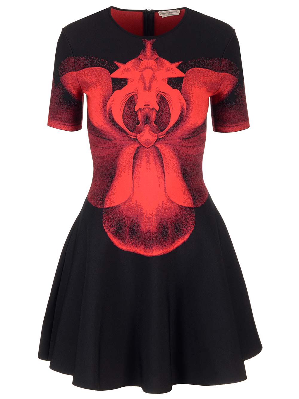 ALEXANDER MCQUEEN ETHEREAL ORCHID MINIDRESS