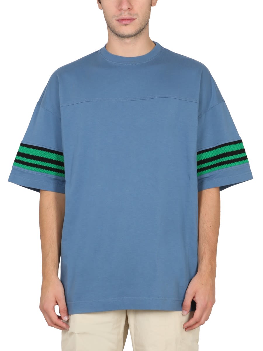 Shop Ambush T-shirt With Logo In Blue