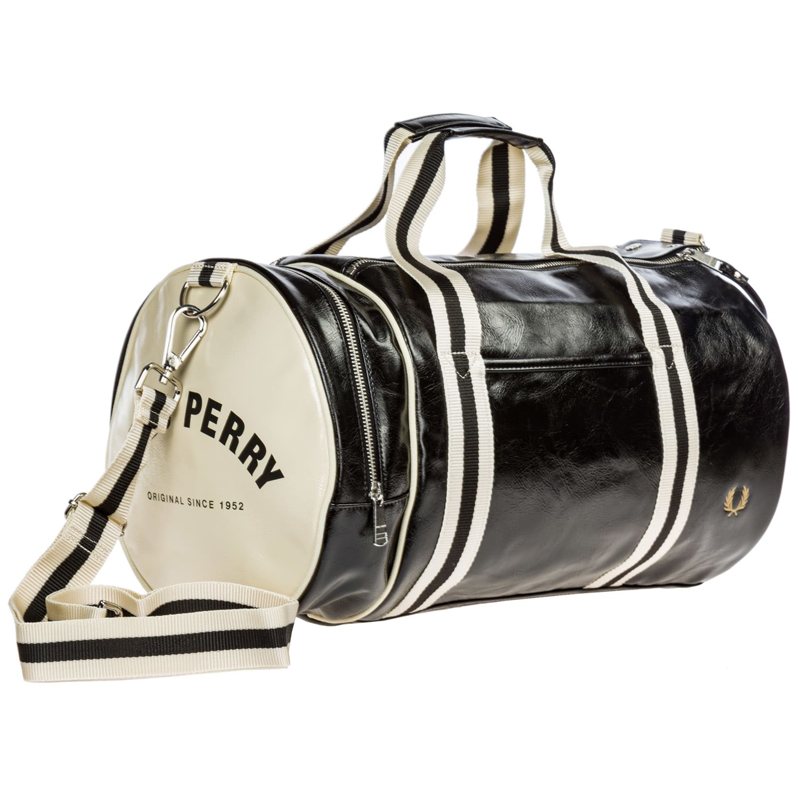 Fred Perry Fred Perry Fitness Gym Sports Shoulder Bag Barrel - Nero ...