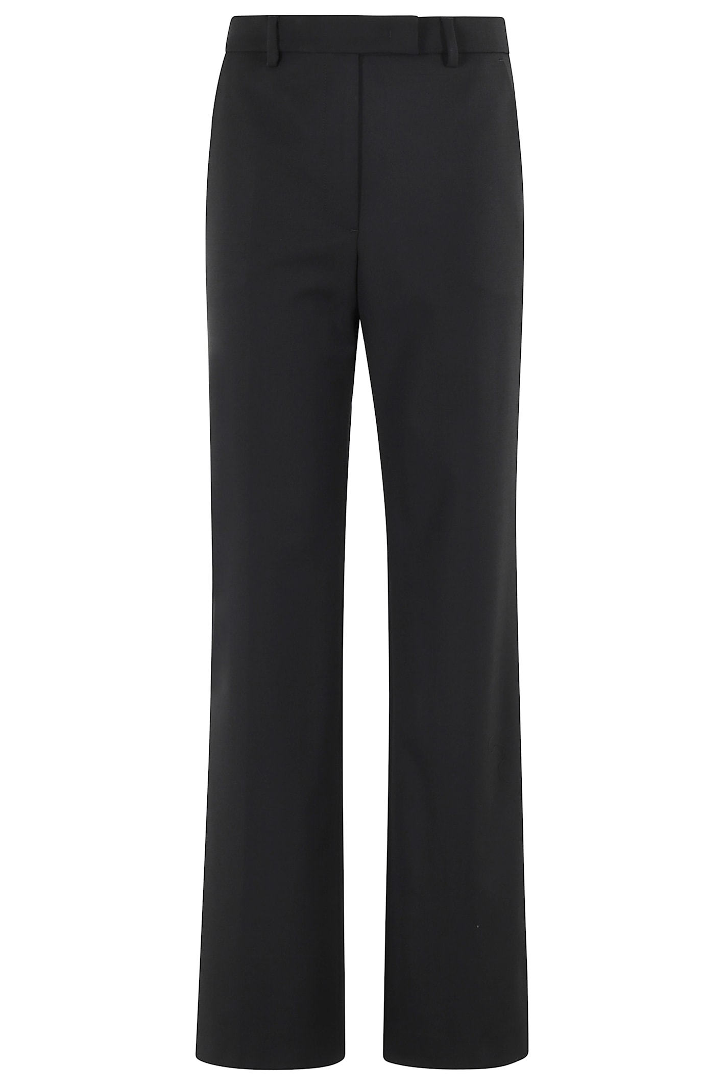 Seventy High-waisted Blue Trousers With Four-pocket Design In Black