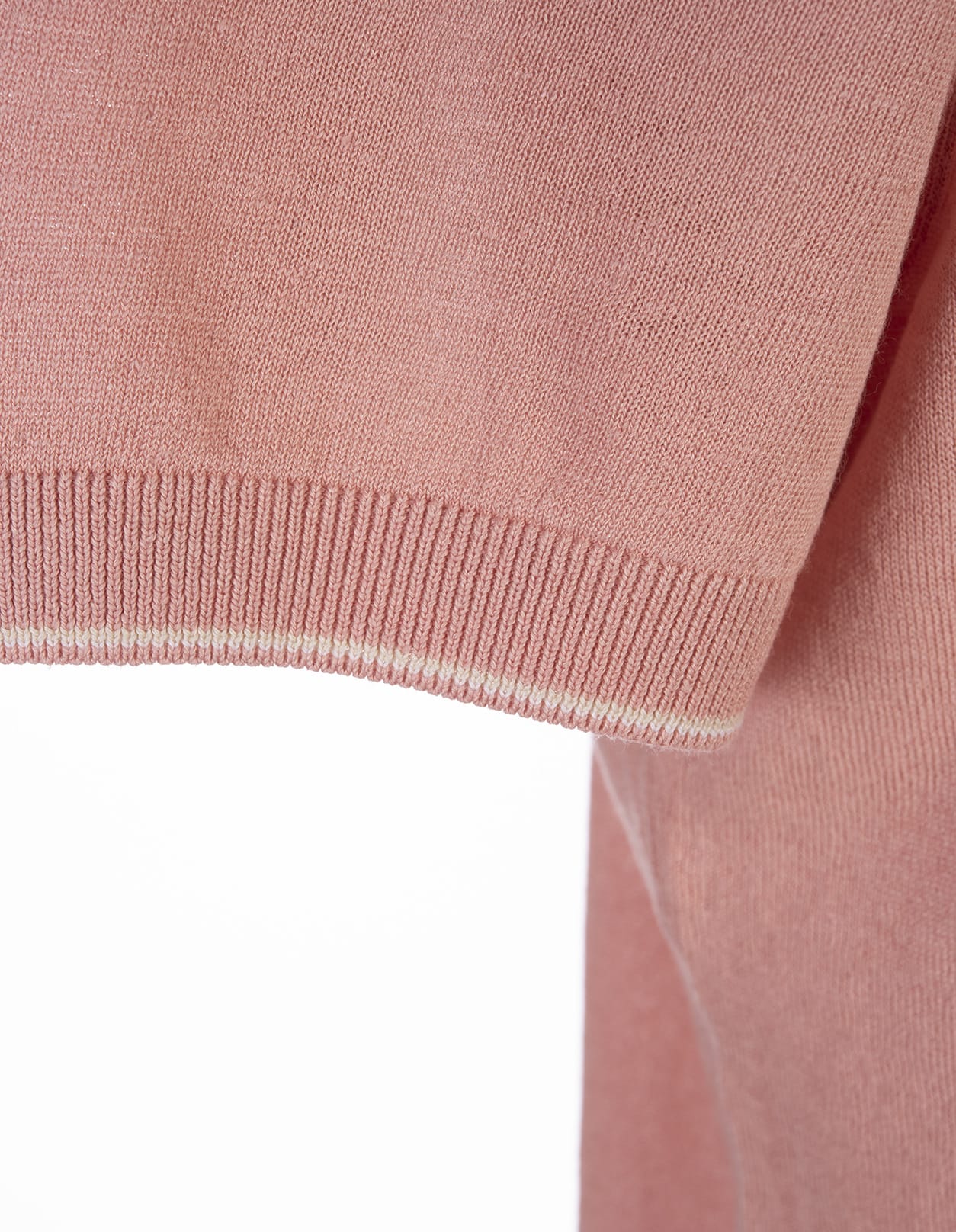 Shop Hugo Boss Light Pink Linen Blend Sweater