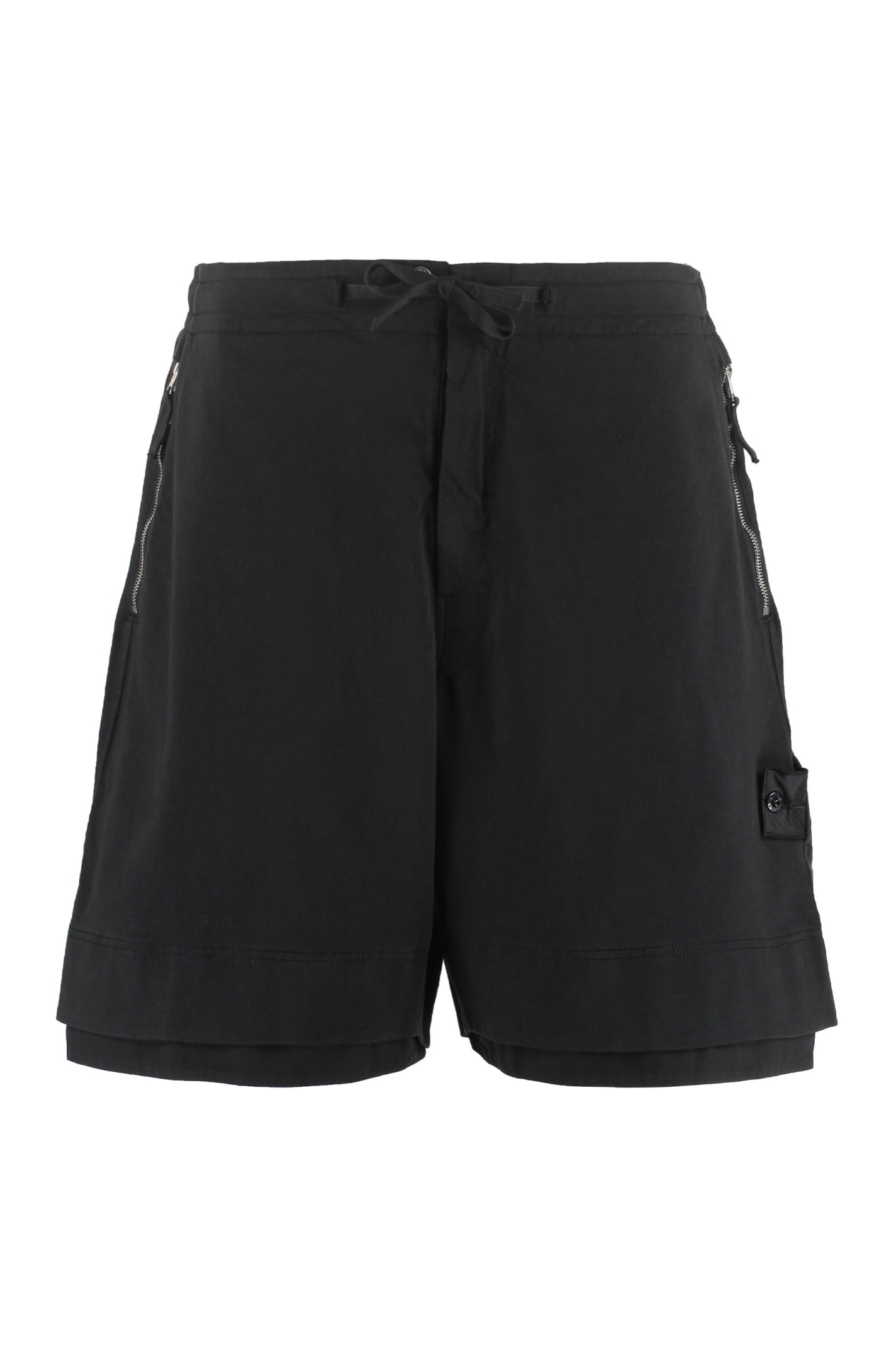 Stone Island Shadow Project Cotton Bermuda Shorts