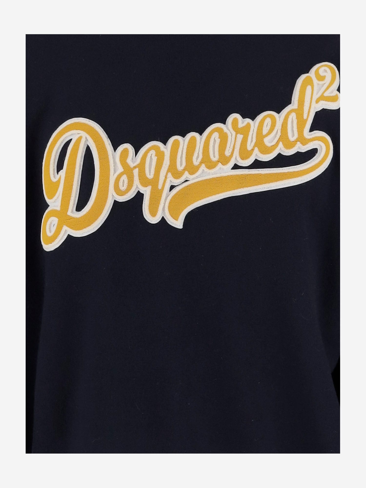 Dsquared2 Wool Sweater Featuring Ribbed Cuffs And Hem In Black