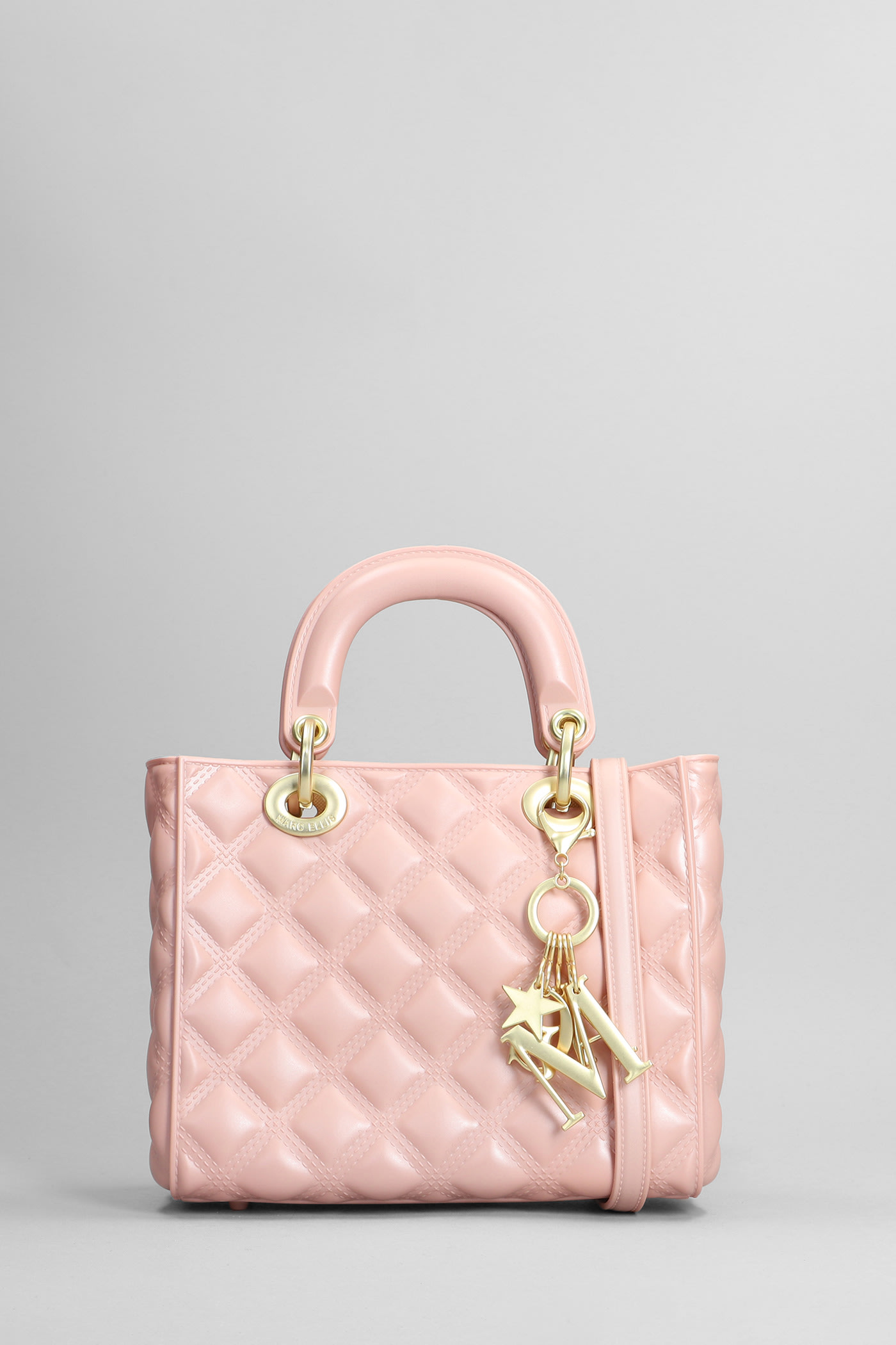 Marc Ellis Flat Missy M Hand Bag In Rose-pink Rubber/plasic