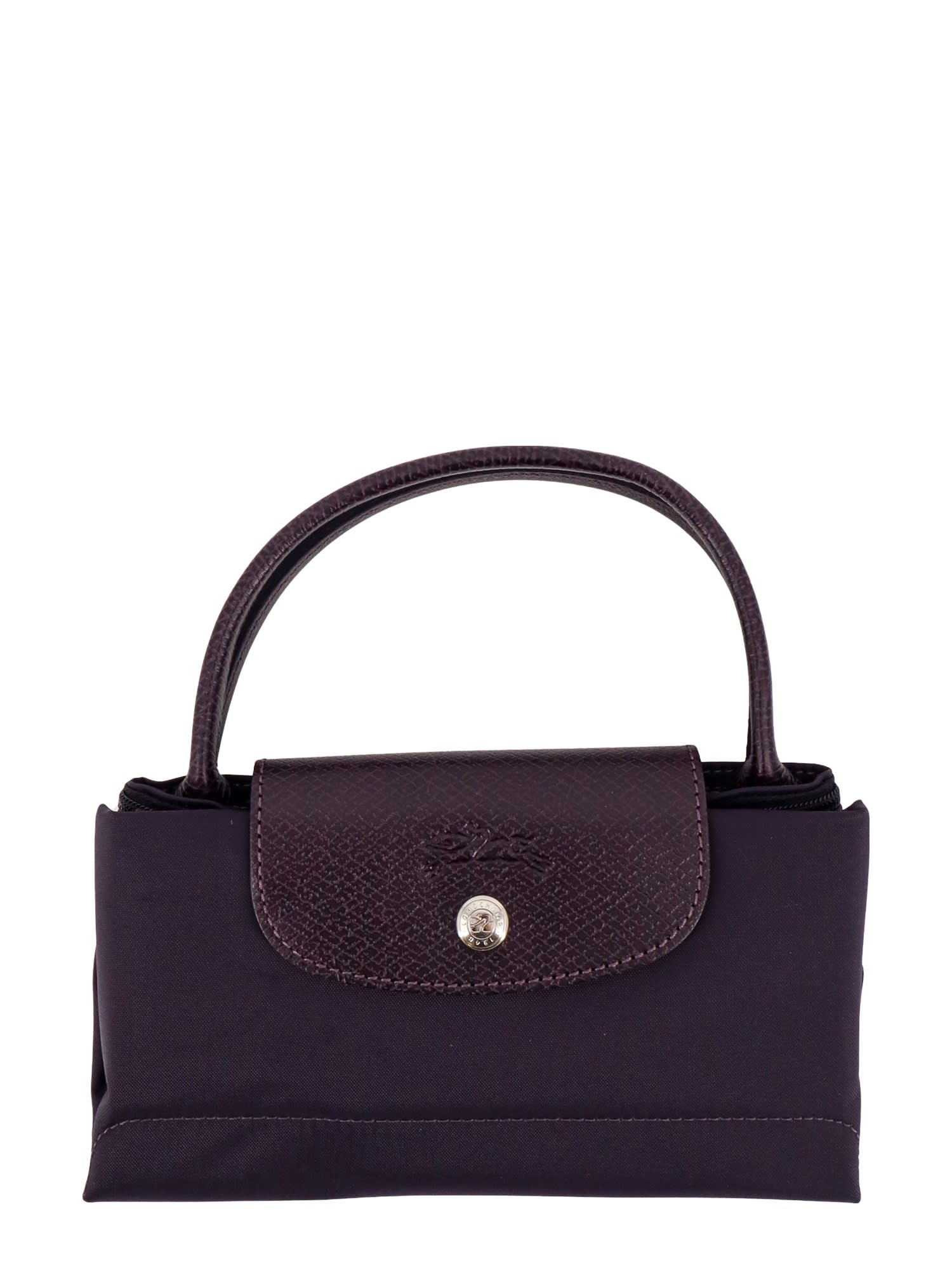 Shop Longchamp Le Pliage Handbag In Blueberry
