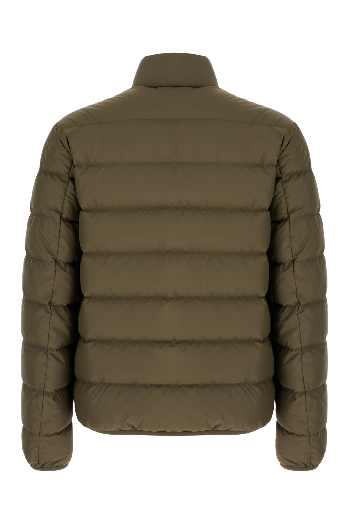 Moncler Military Green Polyester Baudinet Down Jacket In Green