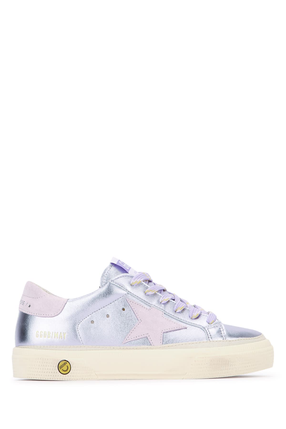 Golden Goose May Laminated Nappa Upper In Metallic