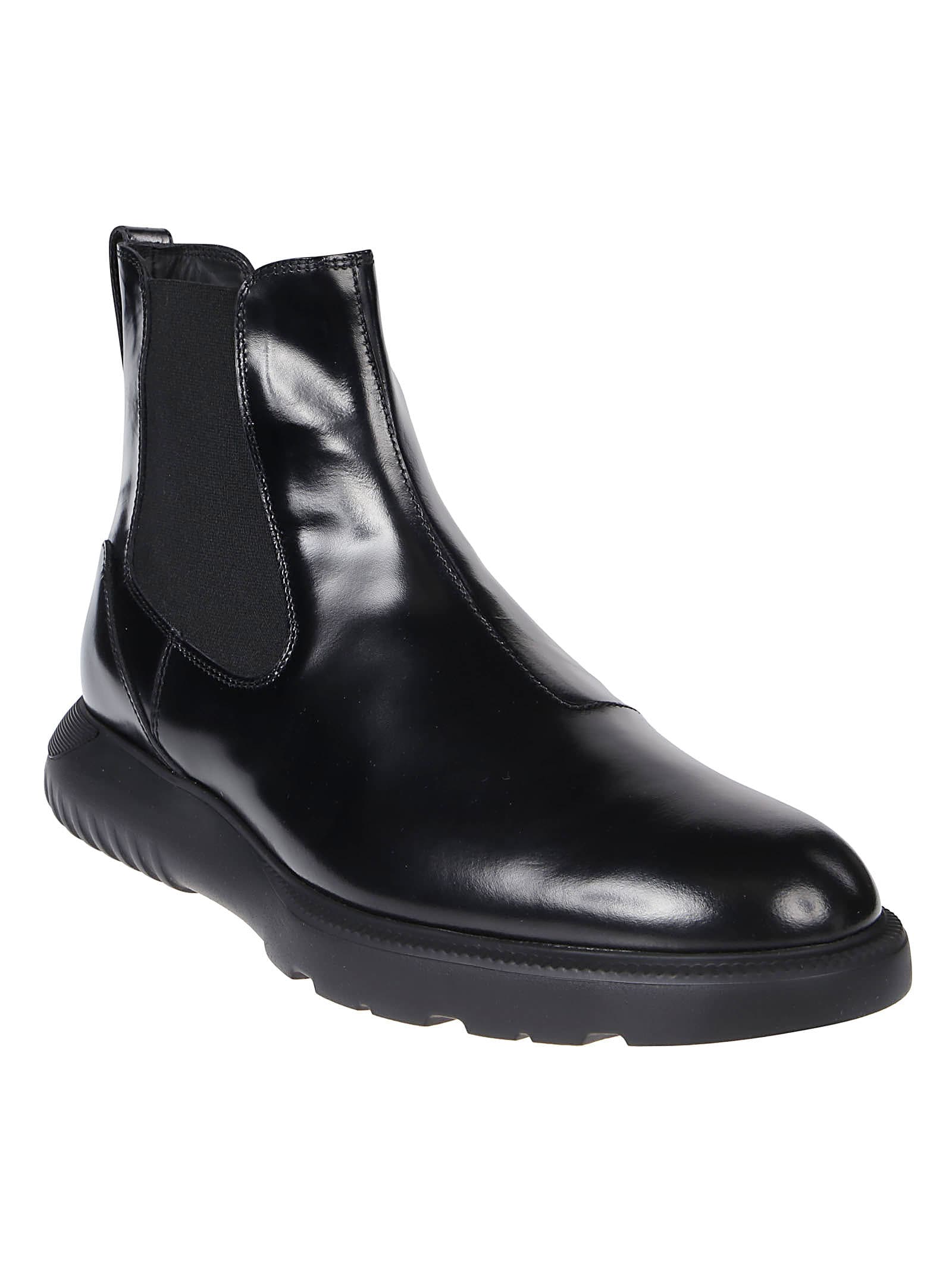 Shop Hogan H600 Chelsea Ankle Boots In Nero