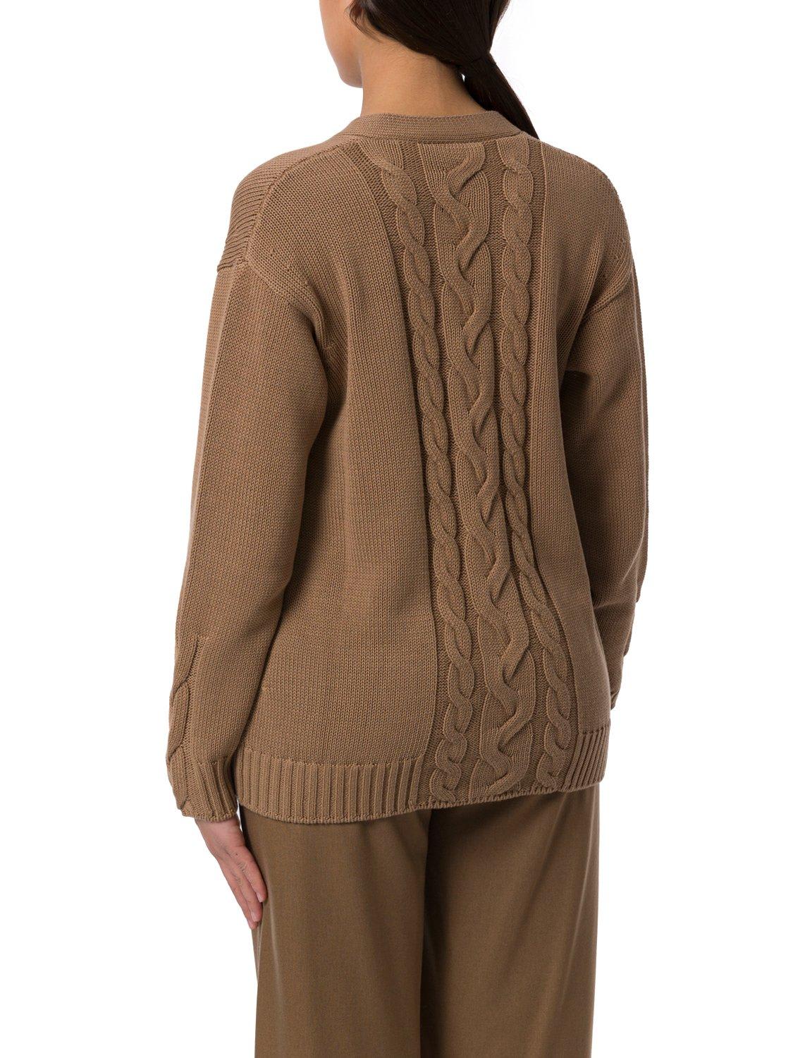 Shop 's Max Mara Lukas V-neck Buttoned Cardigan In Brown