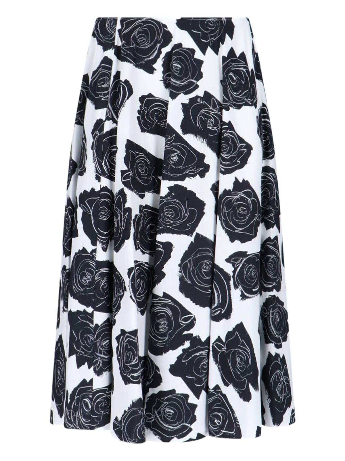 luna Flared Midi Skirt