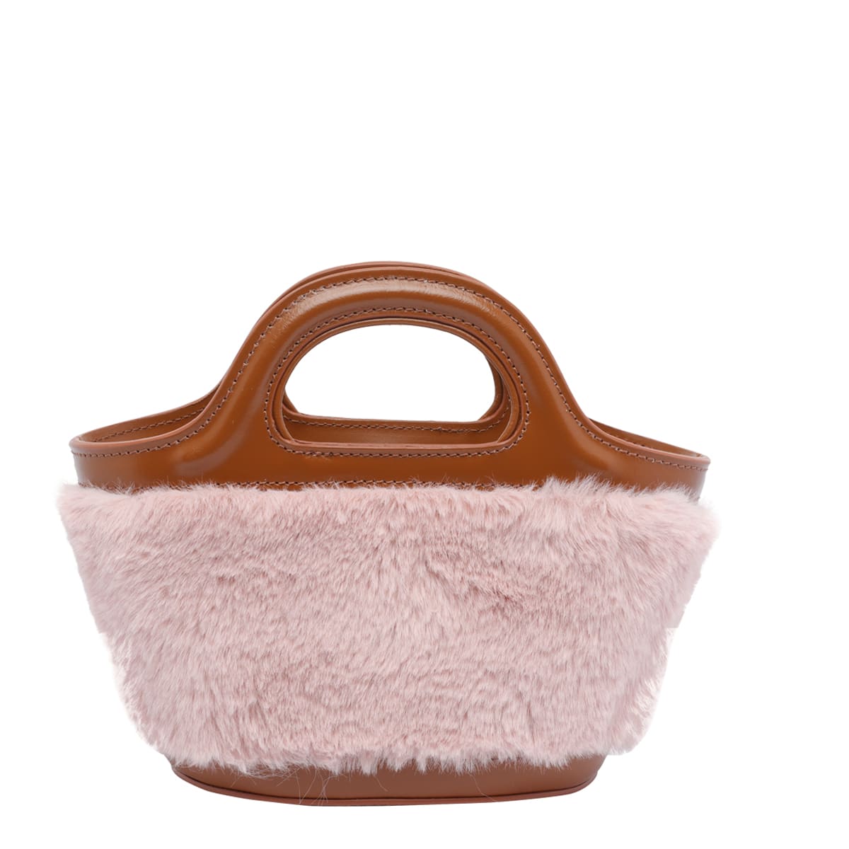 Marni Tropicalia Double Handle Shoulder Bag In Brown