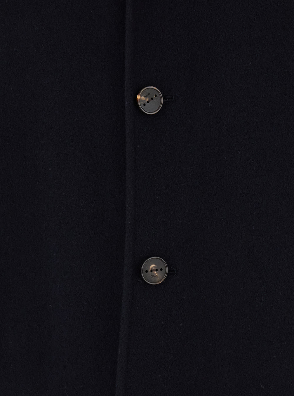 Shop Hevo Black Single-breasted Coat With Notched Revers In Wool Man In Blu