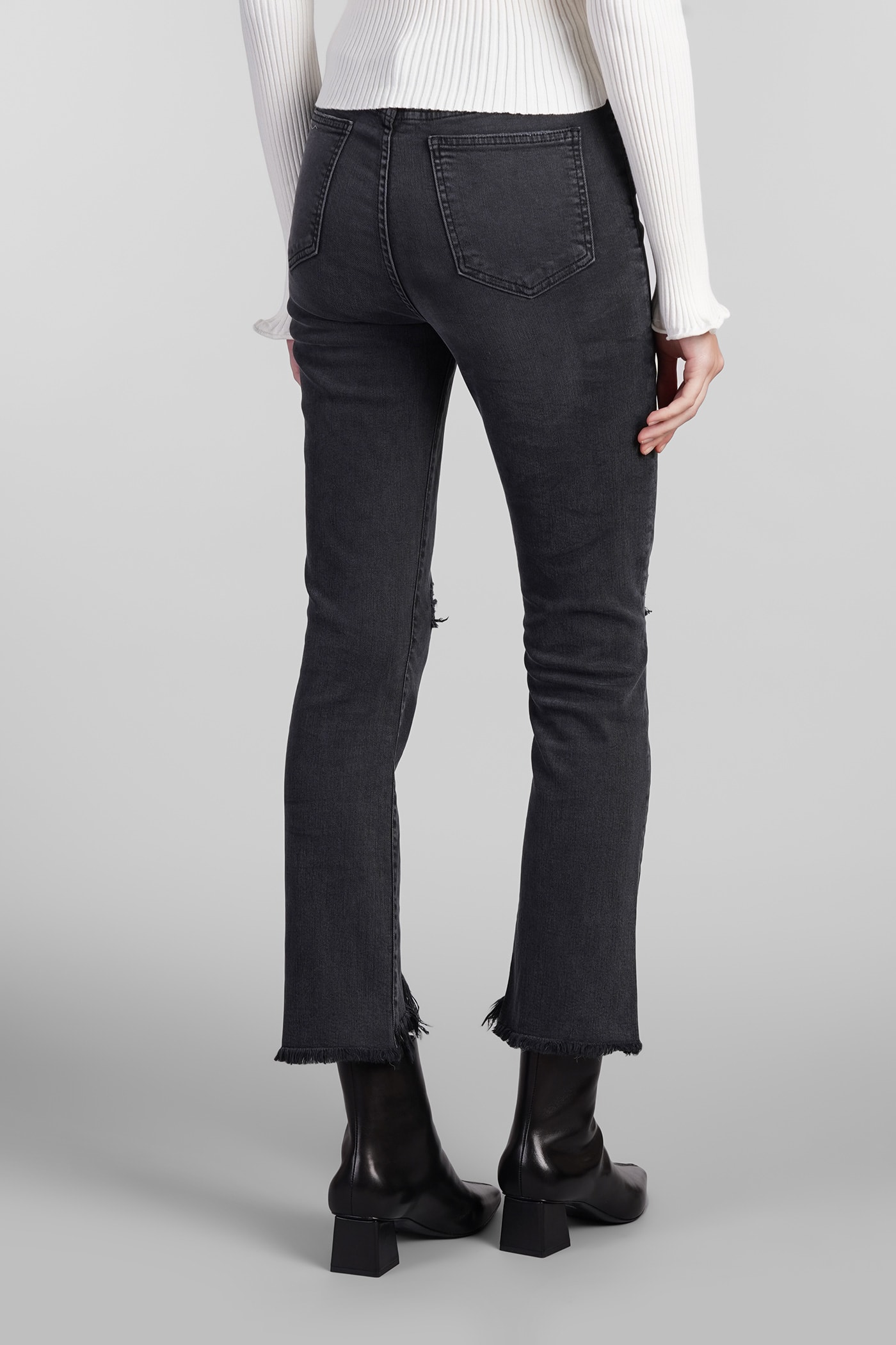 Shop Simkhai River Jeans In Black Cotton