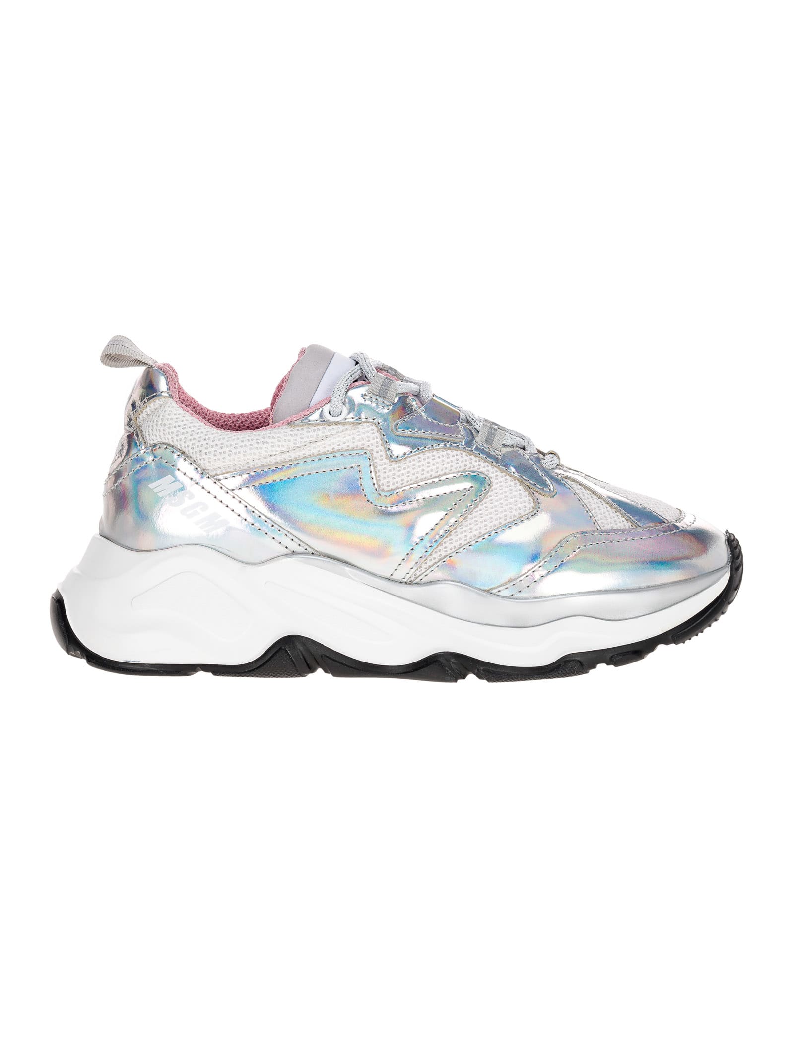 MSGM MSGM HOLOGRAPHIC ATTACK LOW-TOP SNEAKERS,11138005