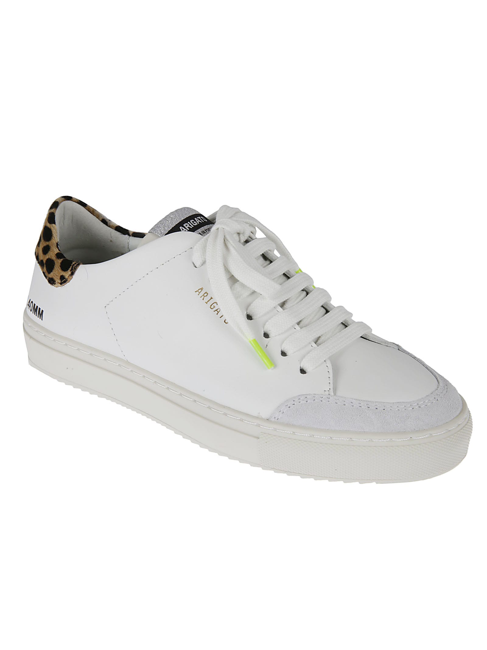 Shop Axel Arigato Clean 90 Triple Animal Sneakers In White/leopard/cremino