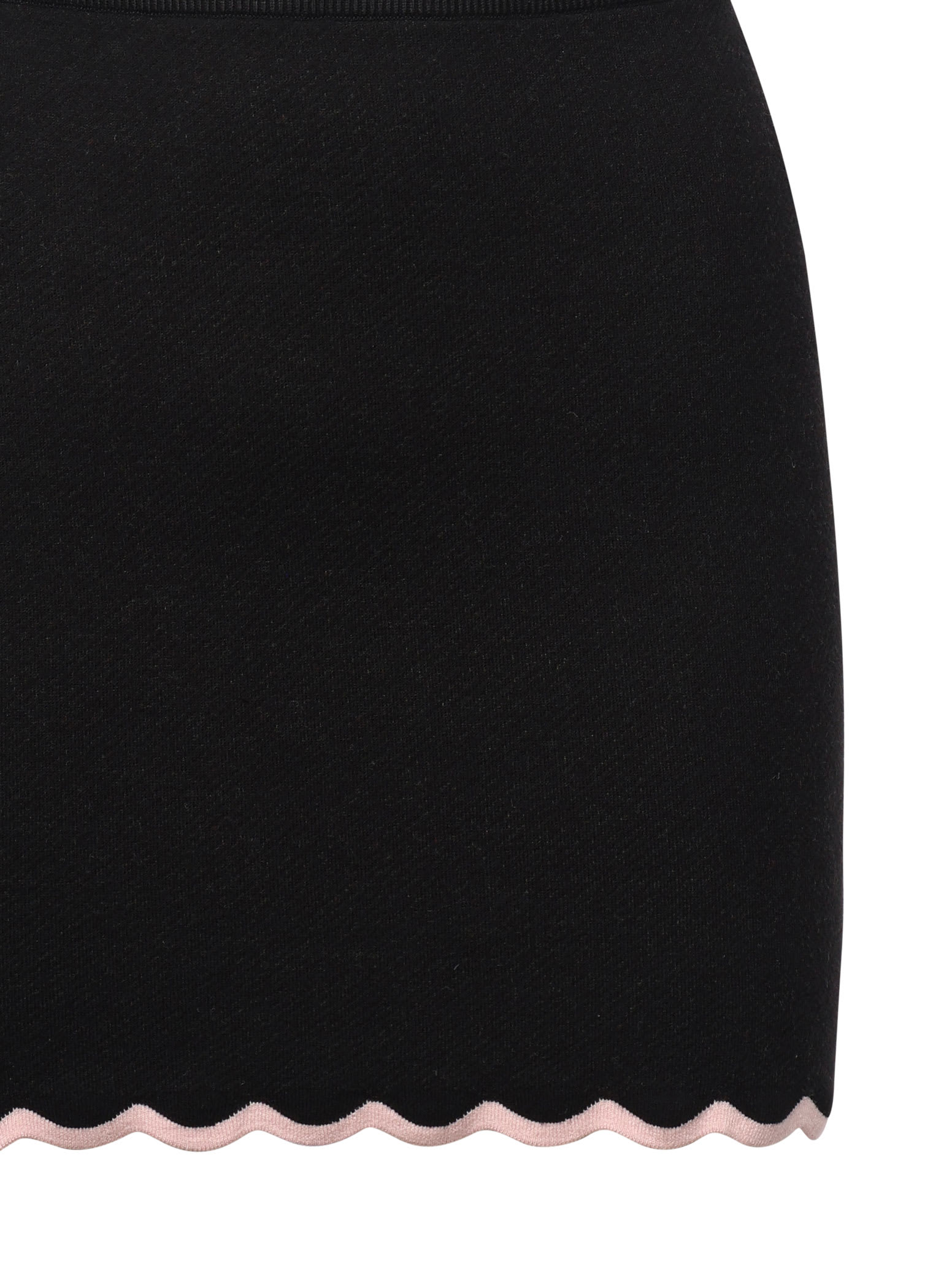 For Love &amp; Lemons Donella Knit Mini Skirt In Black