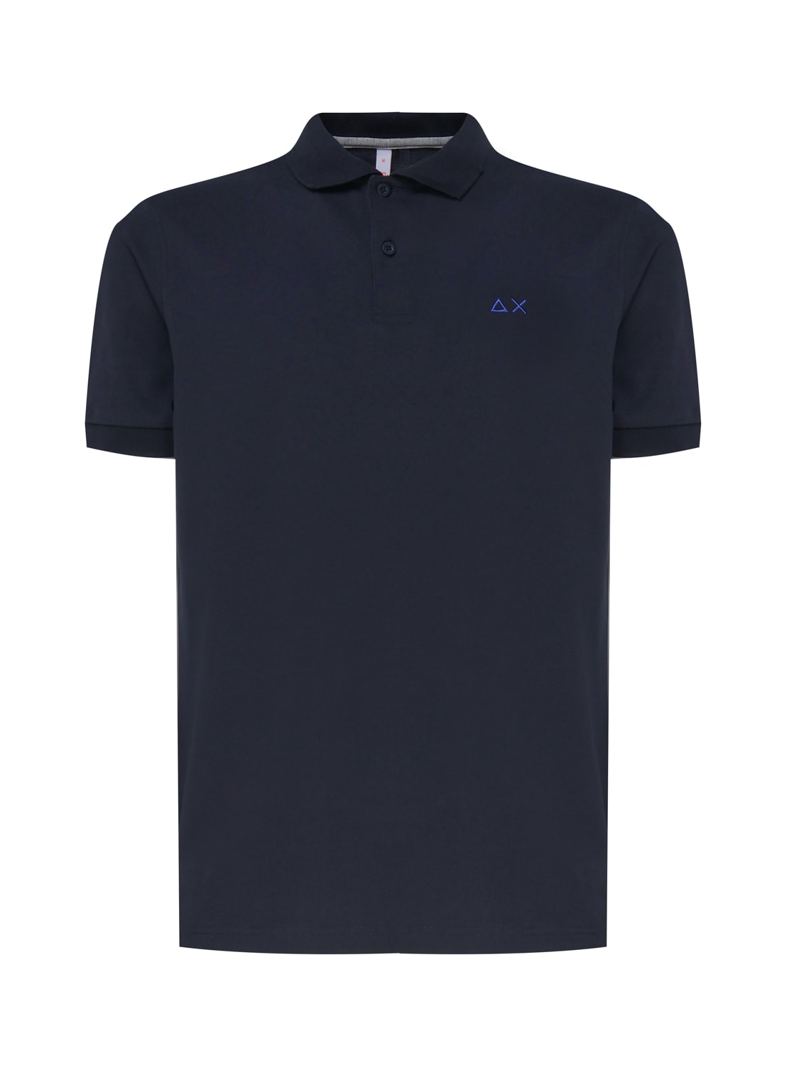Shop Sun 68 Polo T-shirt In Cotton In Navy Blue