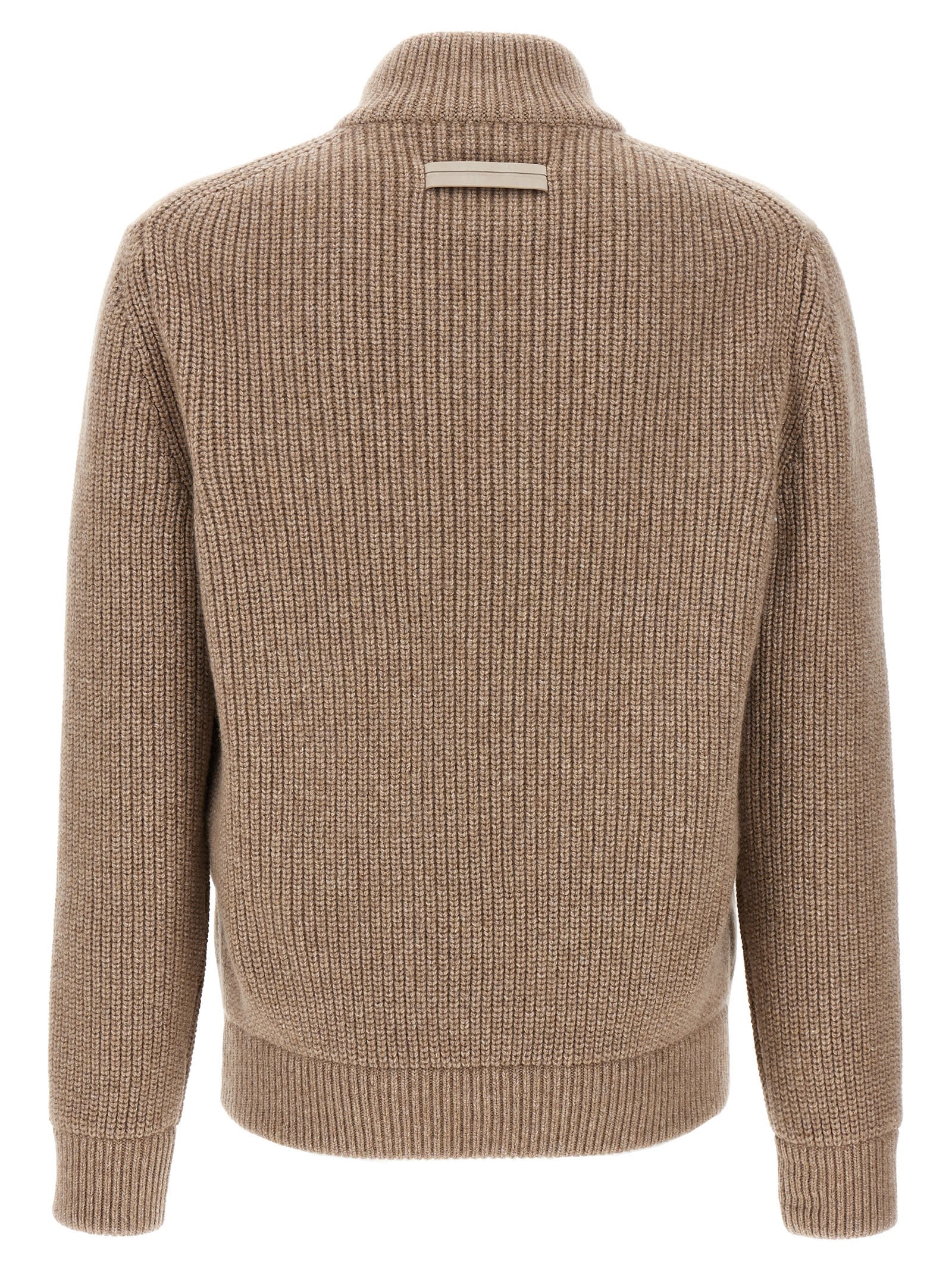 Shop Zegna Oasi Cardigan In Beige