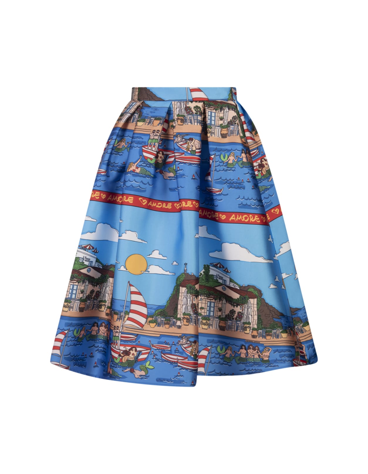Midi Skirt With Marzameni Print