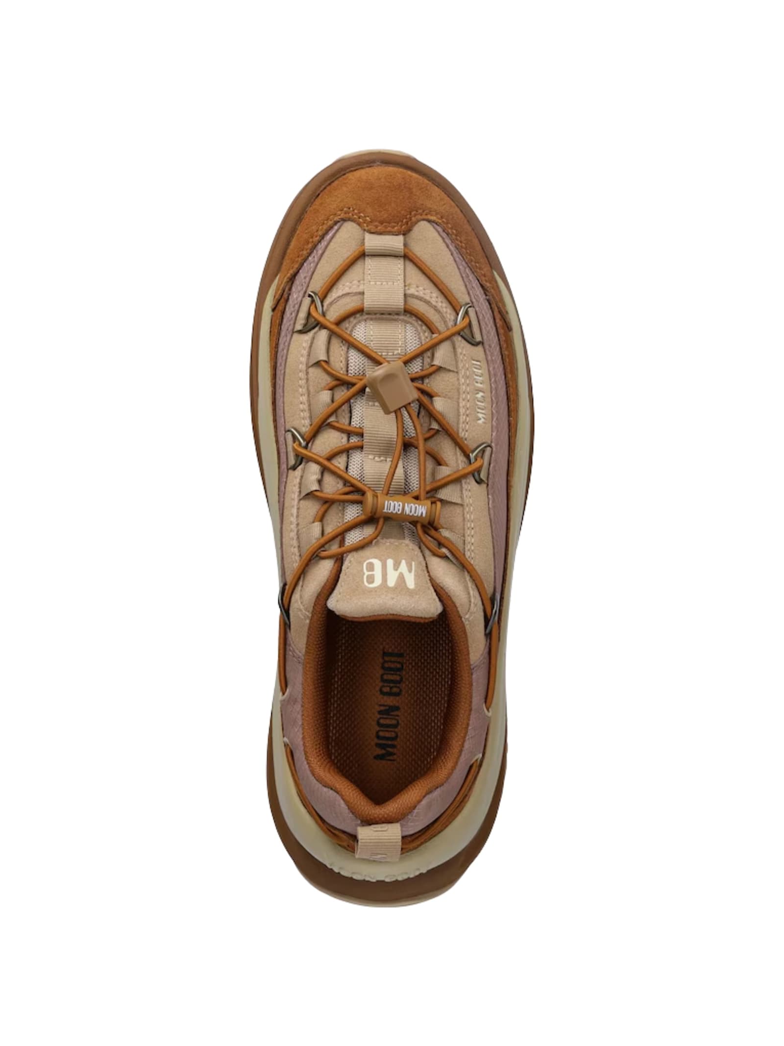 Moon Boot Logo Sneakers With Chunky Sole And Mesh In Multi