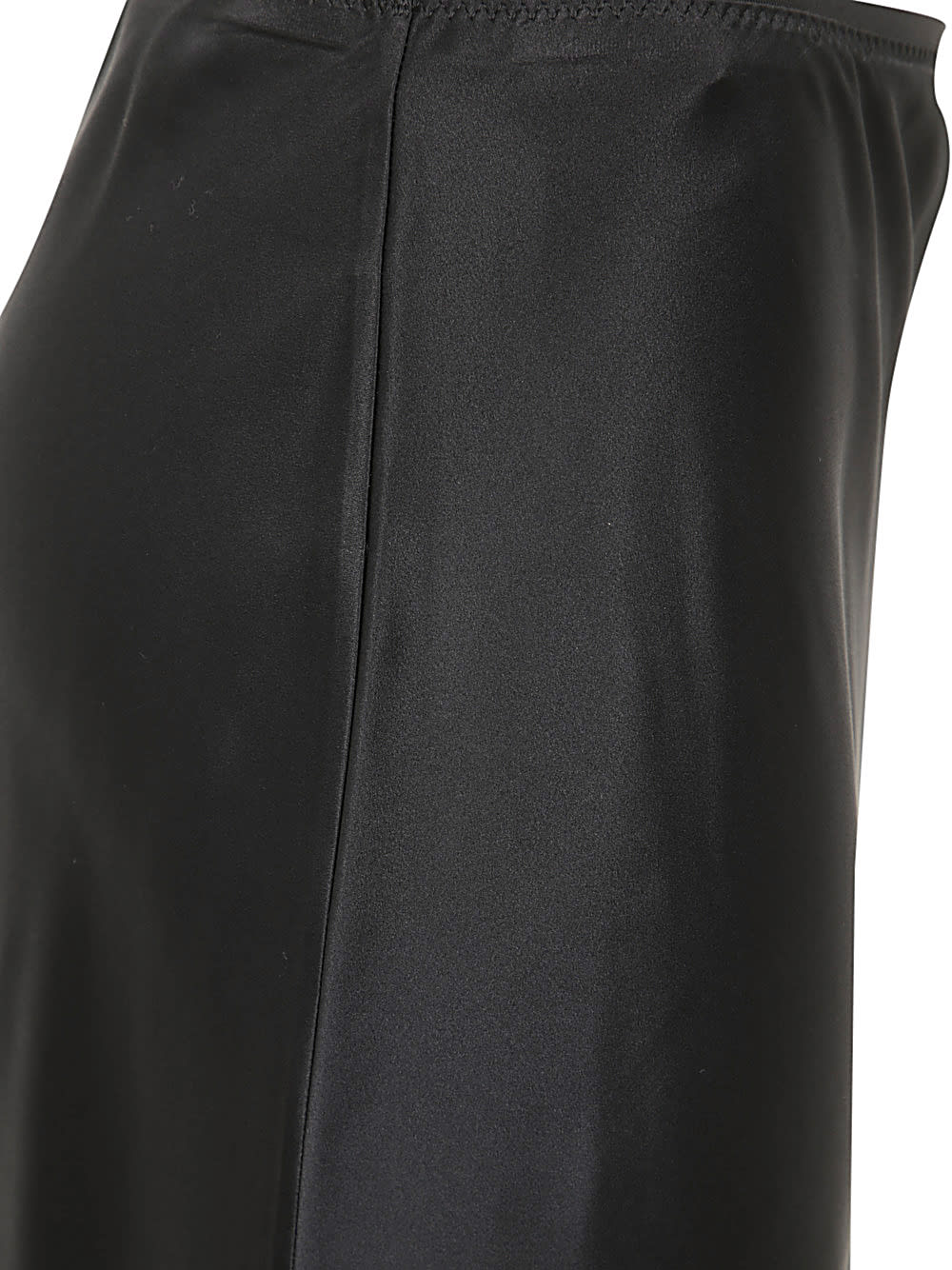 Shop Joseph Isaak Skirt Silk Satin In Black