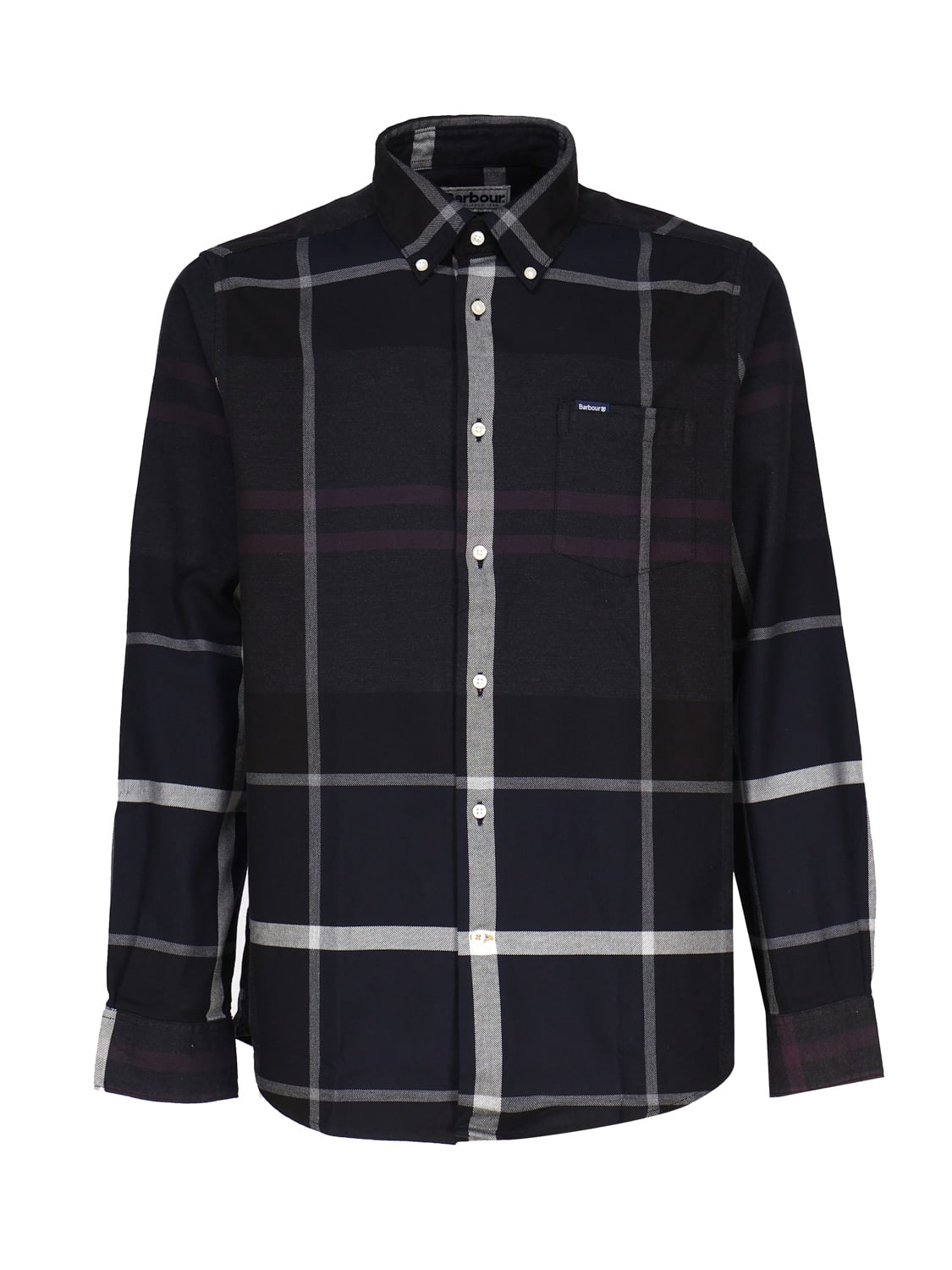 Shop Barbour Dunoon Tailored Shirt In Black