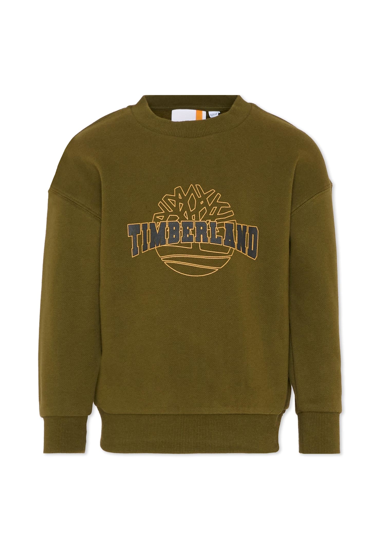 Timberland Green Sweatshirt For Boy With Logo In Green