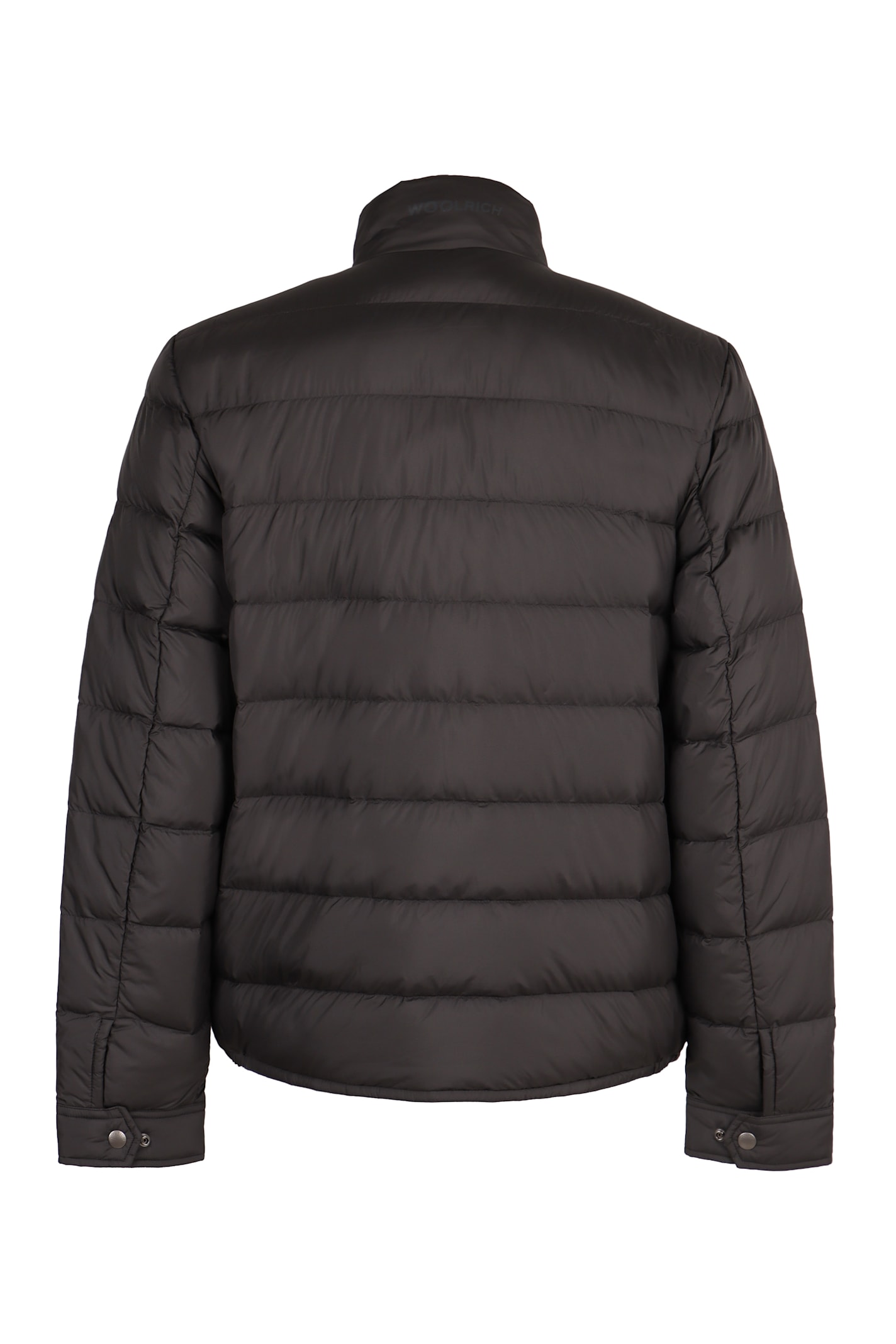 Shop Woolrich Full Zip Down Jacket In Black