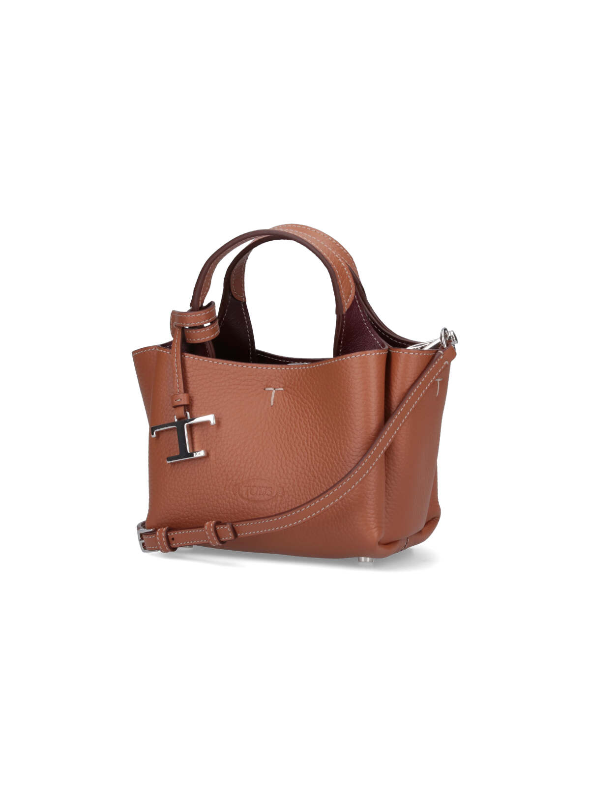 Shop Tod's Micro Logo Toggle Lock Tote In 9p13