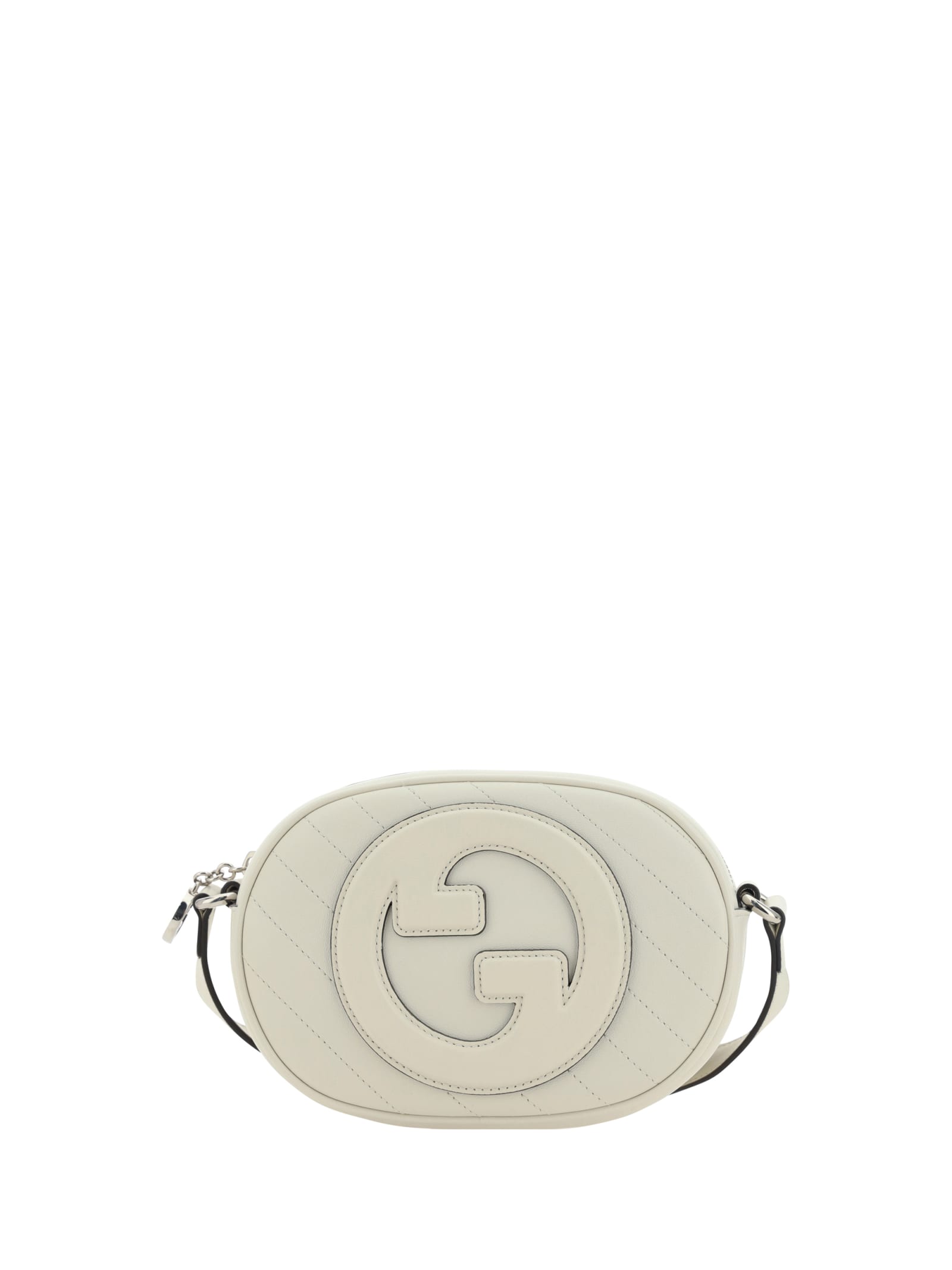 Shop Gucci Blondie Shoulder Bag In White