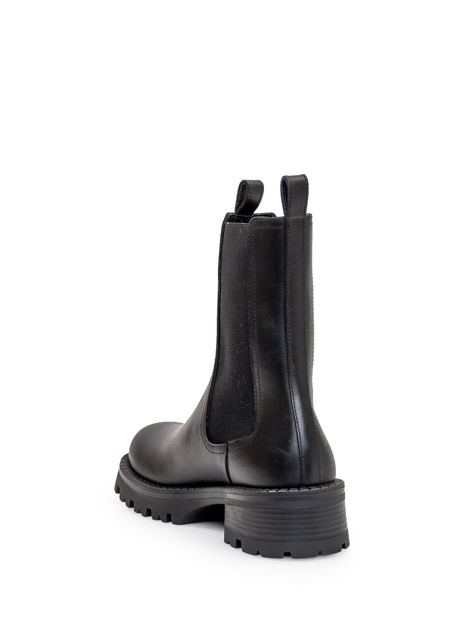 Shop Versace Chelsea Vagabond Boot In Black