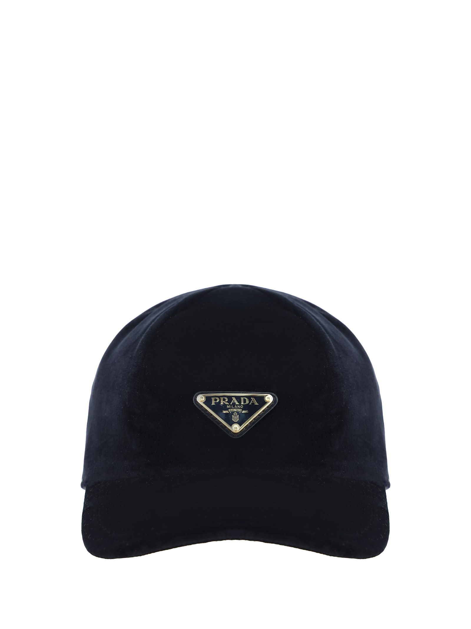 Shop Prada Baseball Hat In Nero