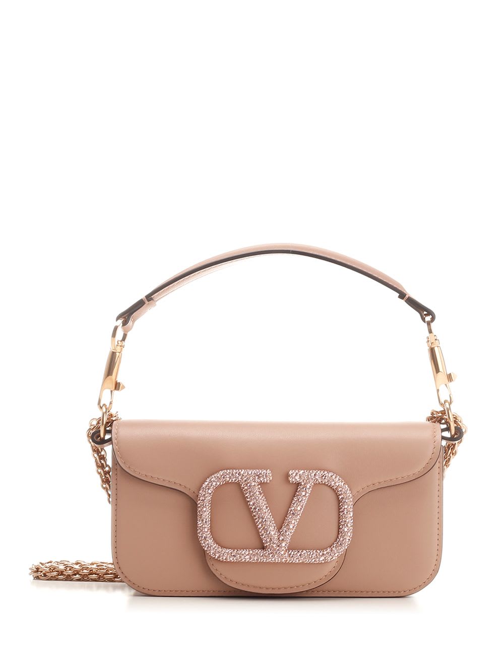 Shop Valentino Locò Small Handbag In Rose