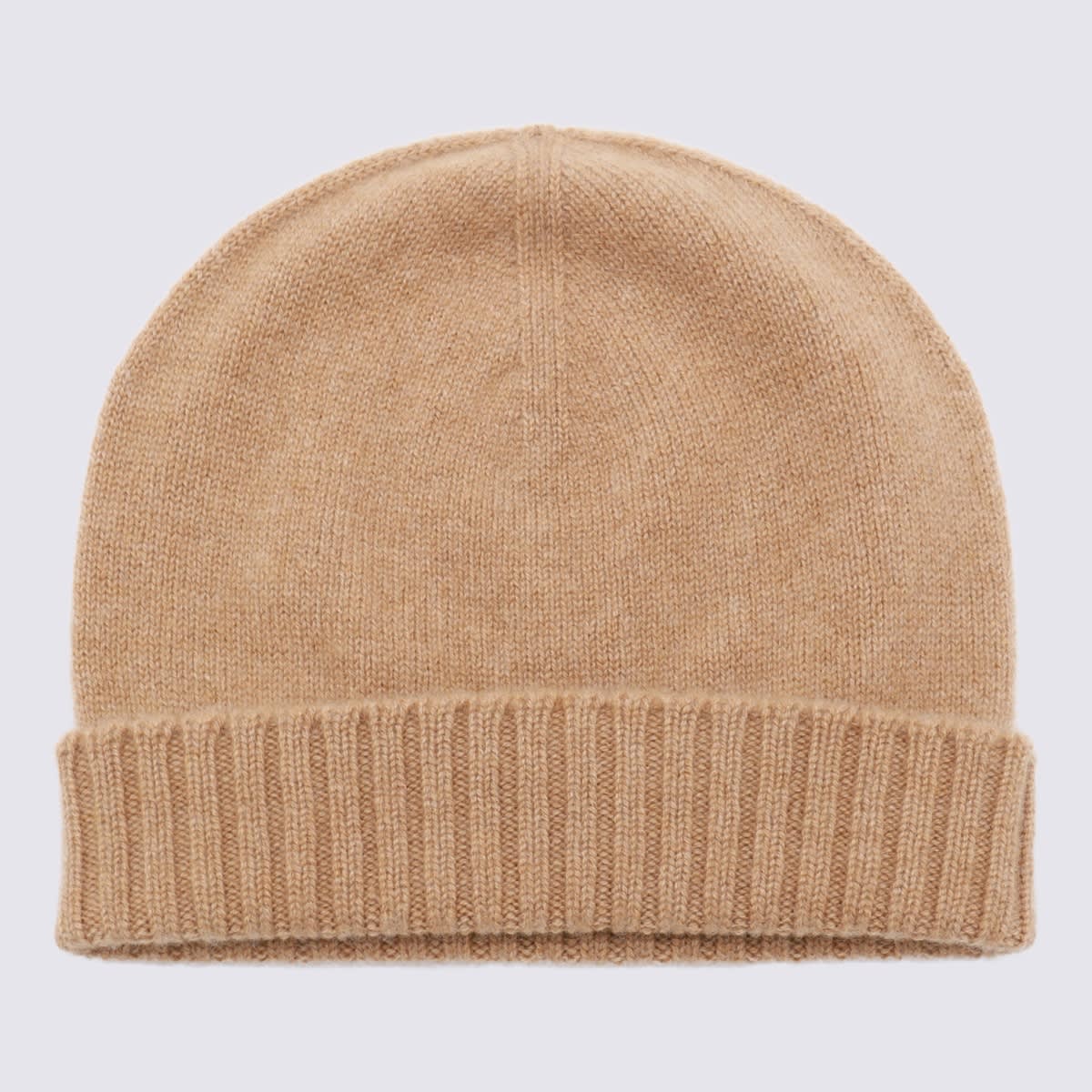 Beige Wool Beanie