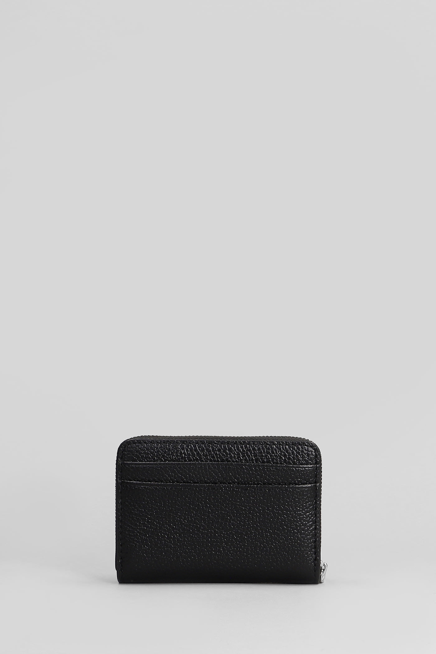 Michael Kors Jet Set Wallet In Black Leather In Black
