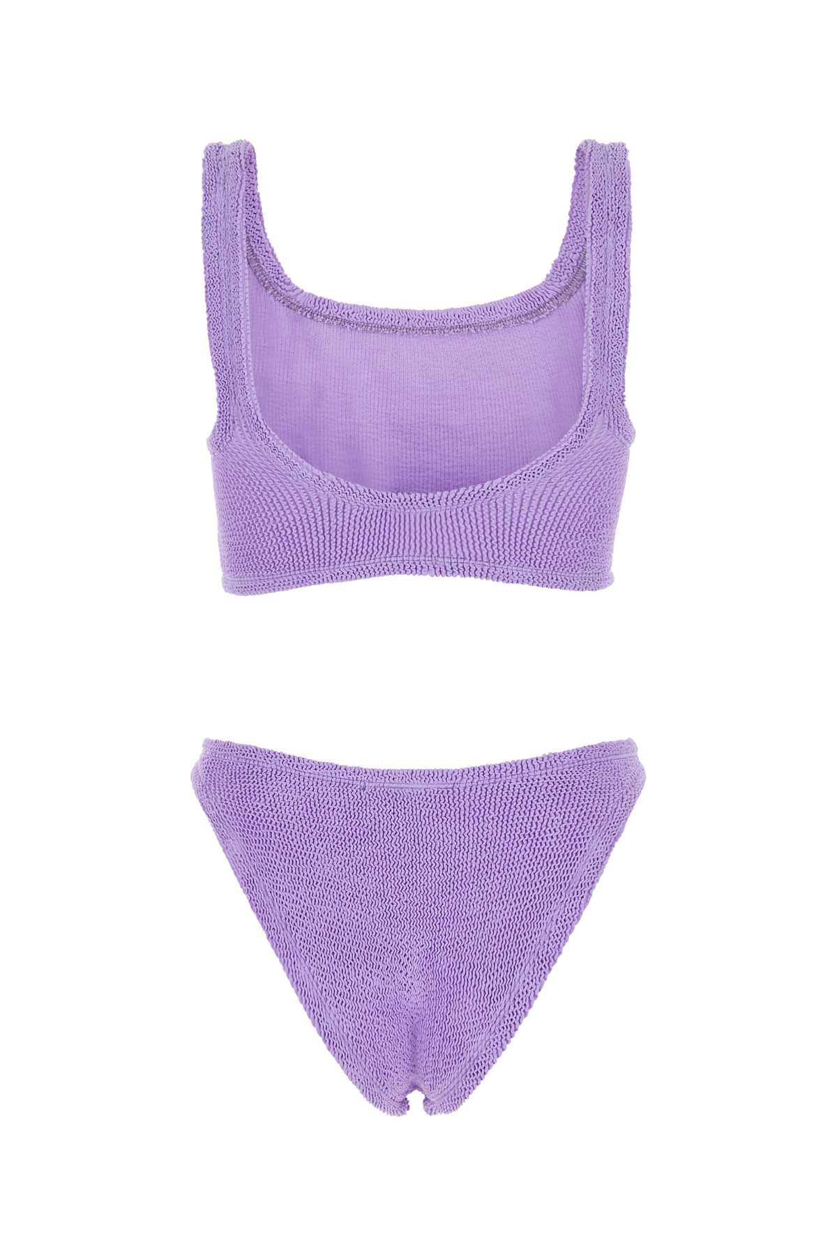 Shop Hunza G Lilac Stretch Nylon Xandra Bikini