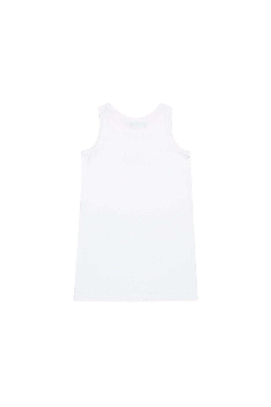 Shop Dsquared2 Logo-printed Sleeveless Tank Top In White