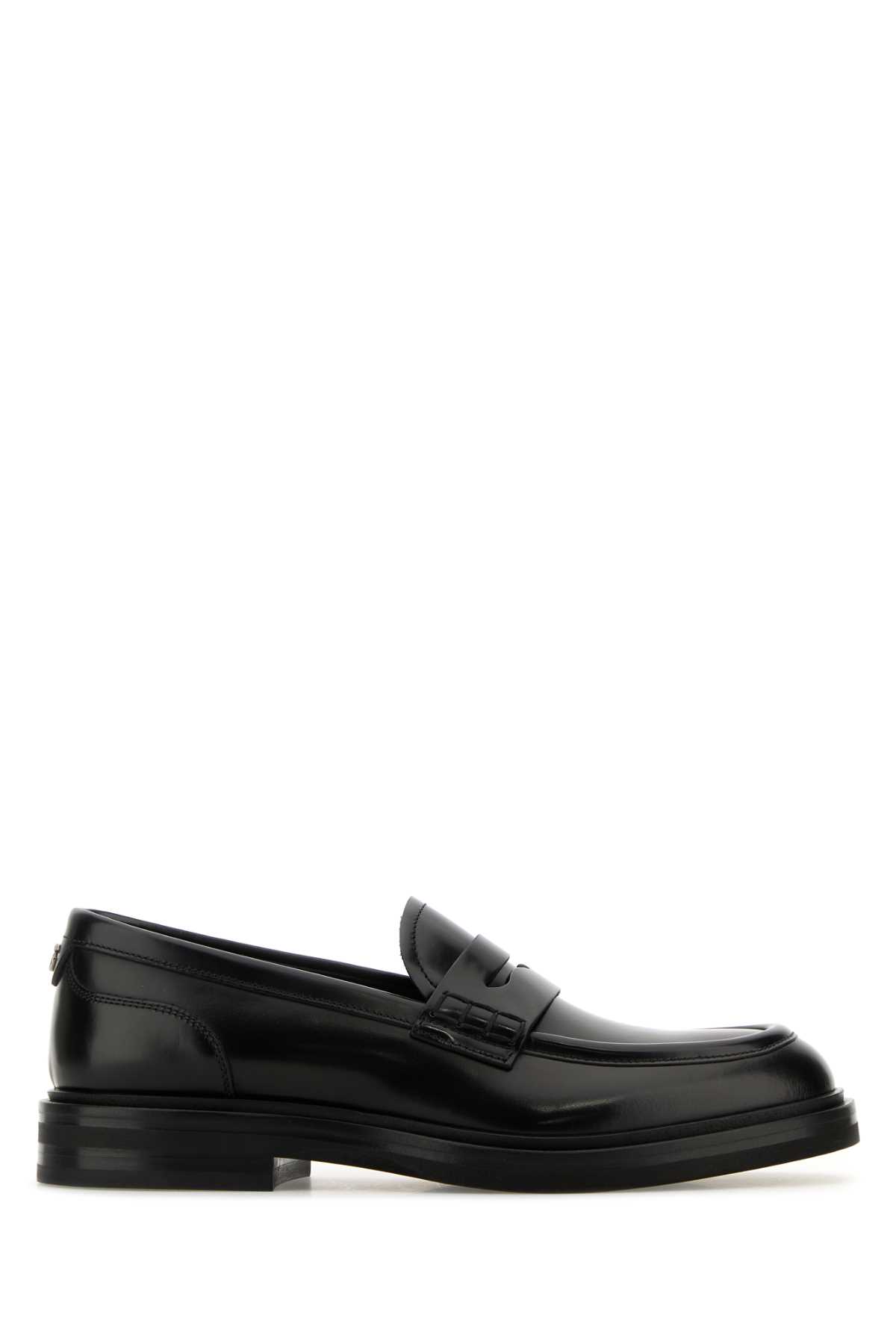 Dolce & Gabbana Black Leather Loafers