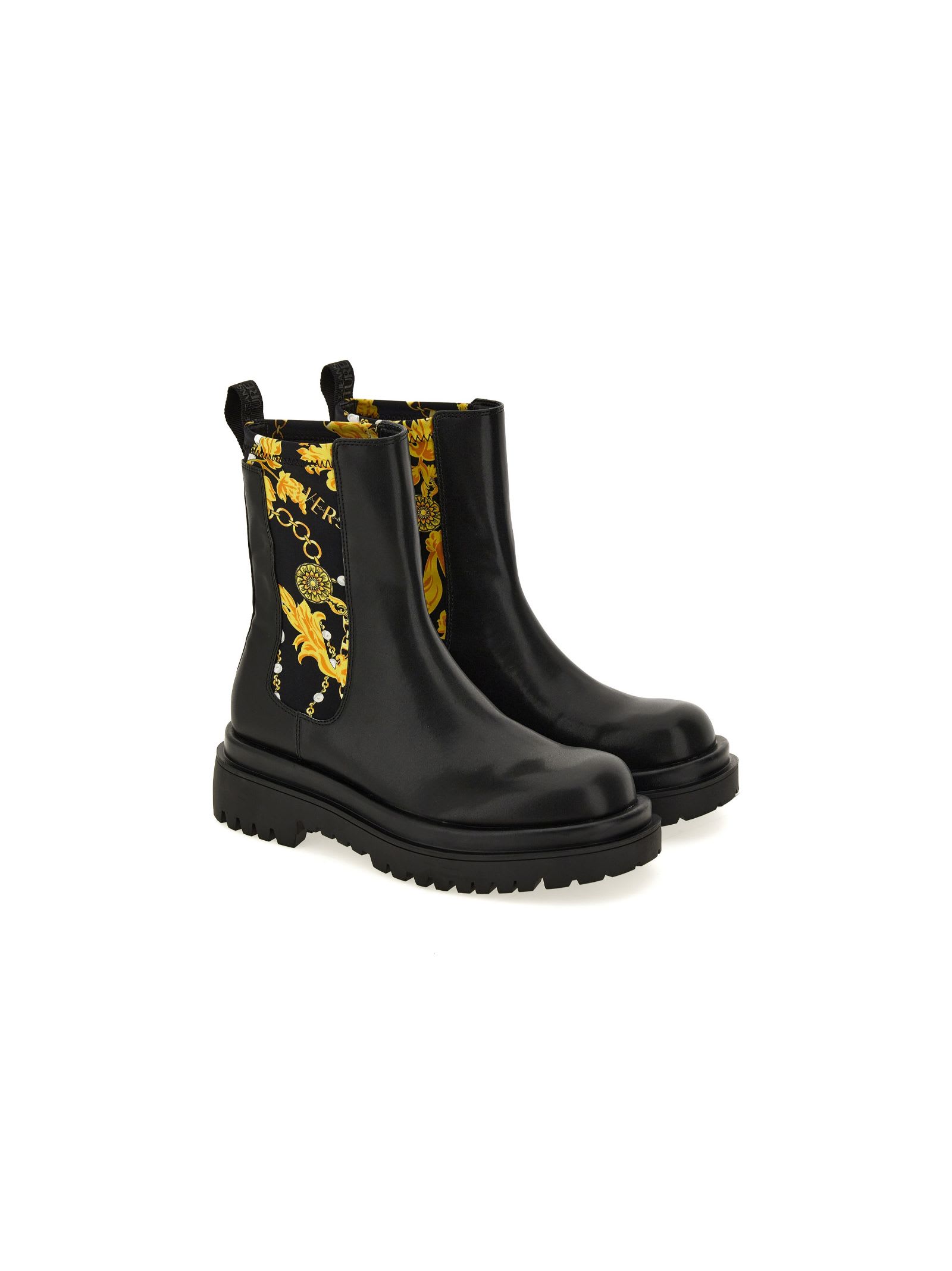 Shop Versace Jeans Couture Black Ankle Boots