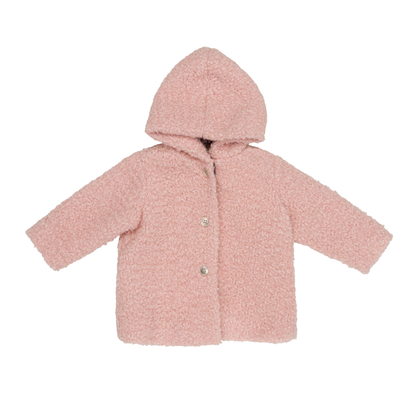 Shop Caffe' D'orzo Coat With Hood In Pink