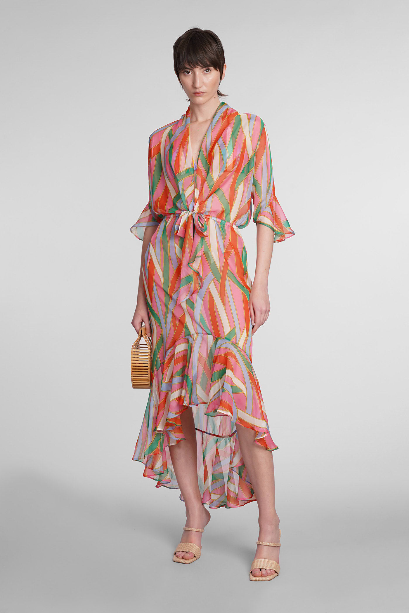 Shop Cult Gaia Delira Dress In Multicolor Polyester