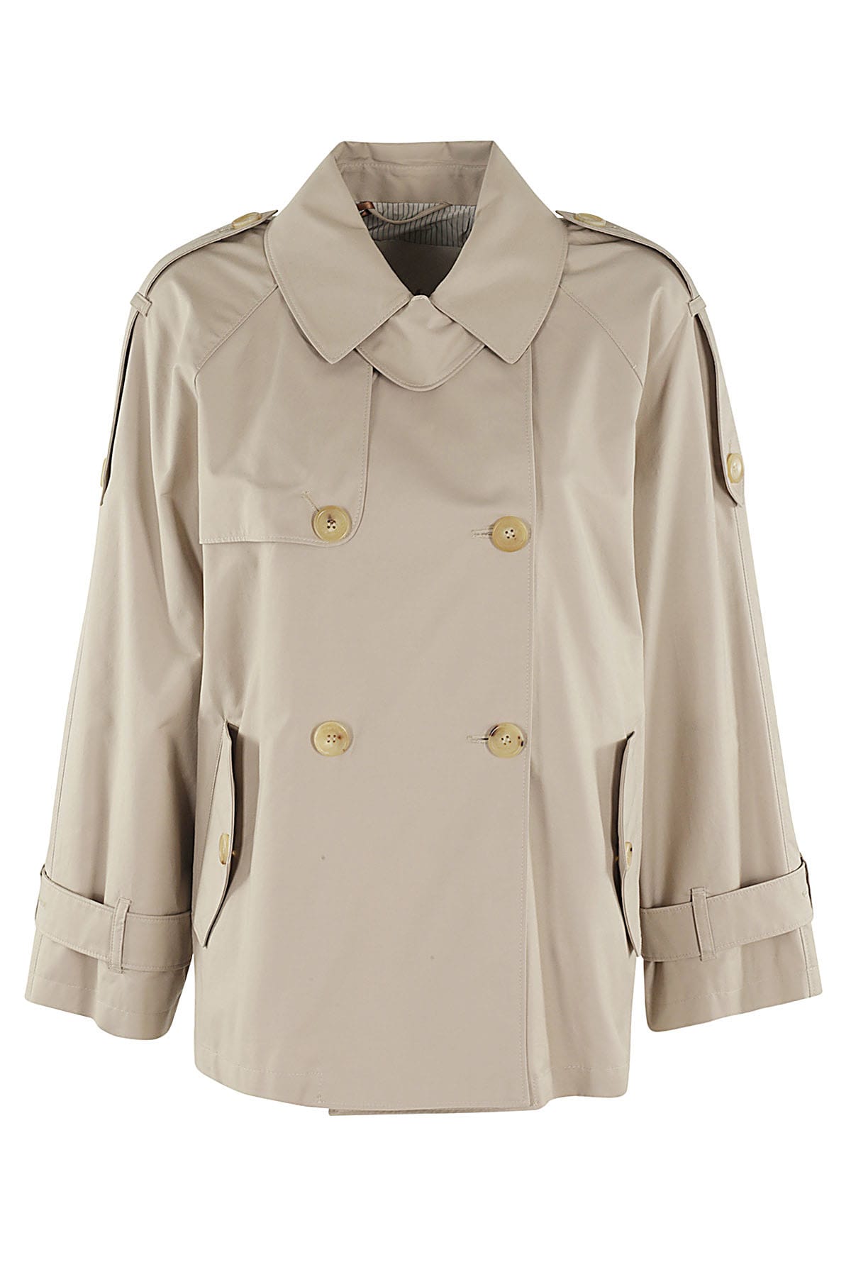 Shop Max Mara The Cube Dtrench In Beige
