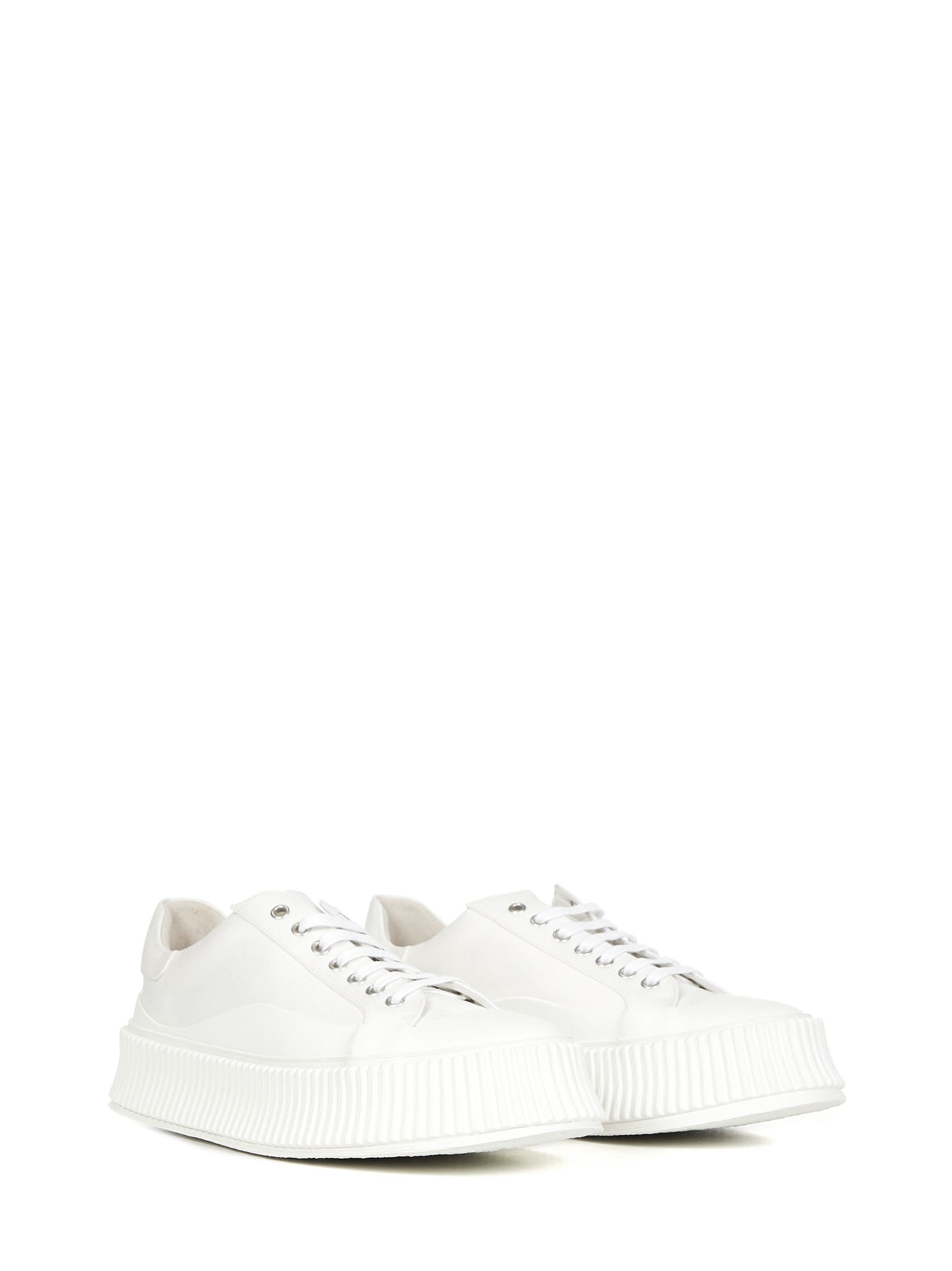 Shop Jil Sander Sneakers In Beige