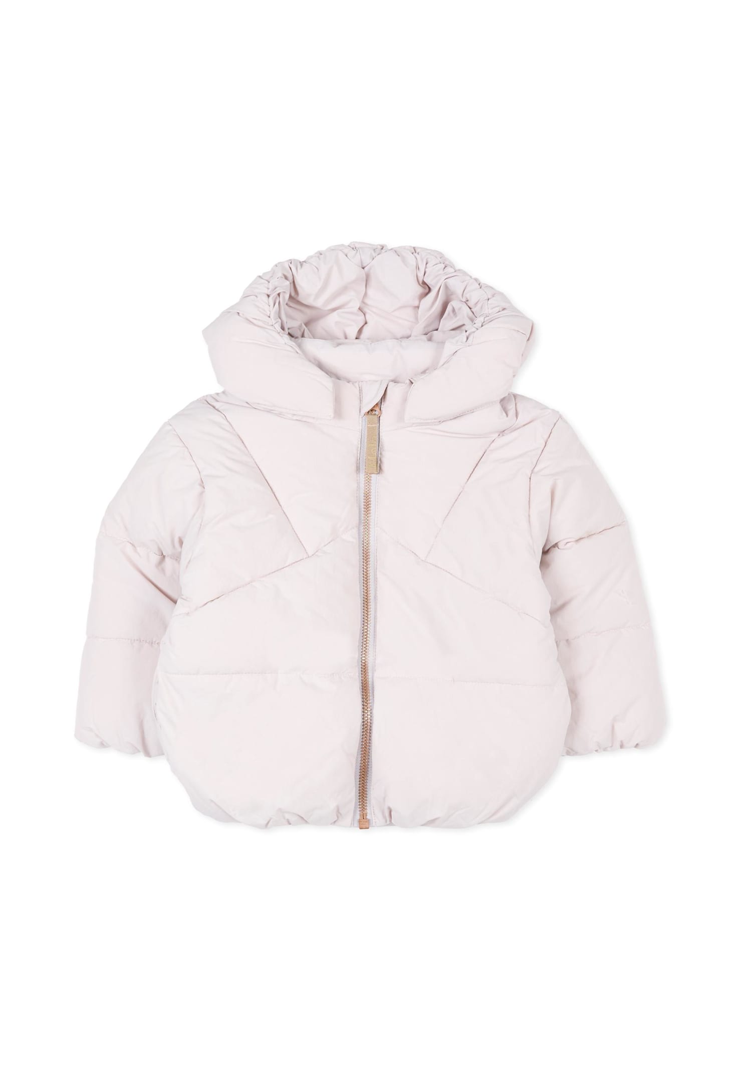 Molo Lilac Down Jacket For Baby Girl With Rabbit In Purple