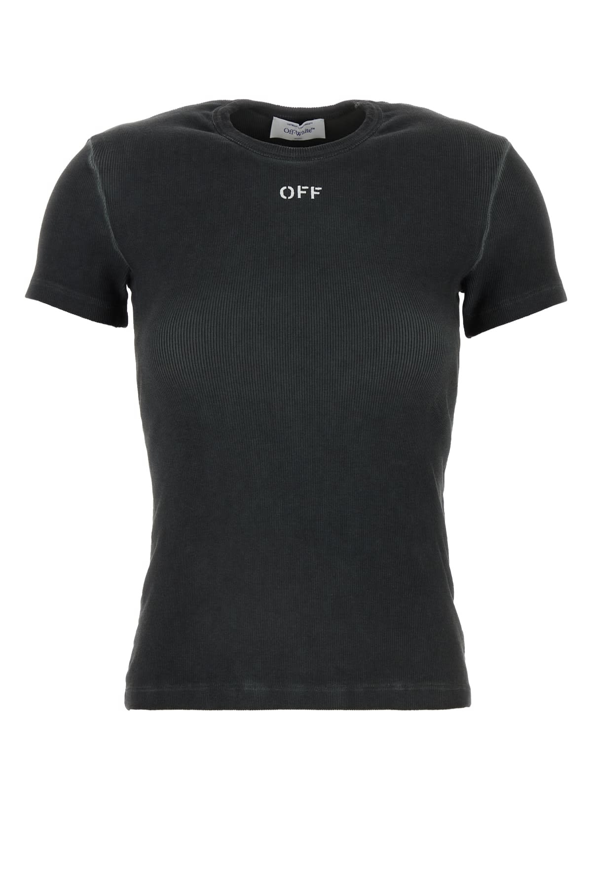 OFF-WHITE OFF STAMP RIB BASIC TEE WASHED GREY WH 